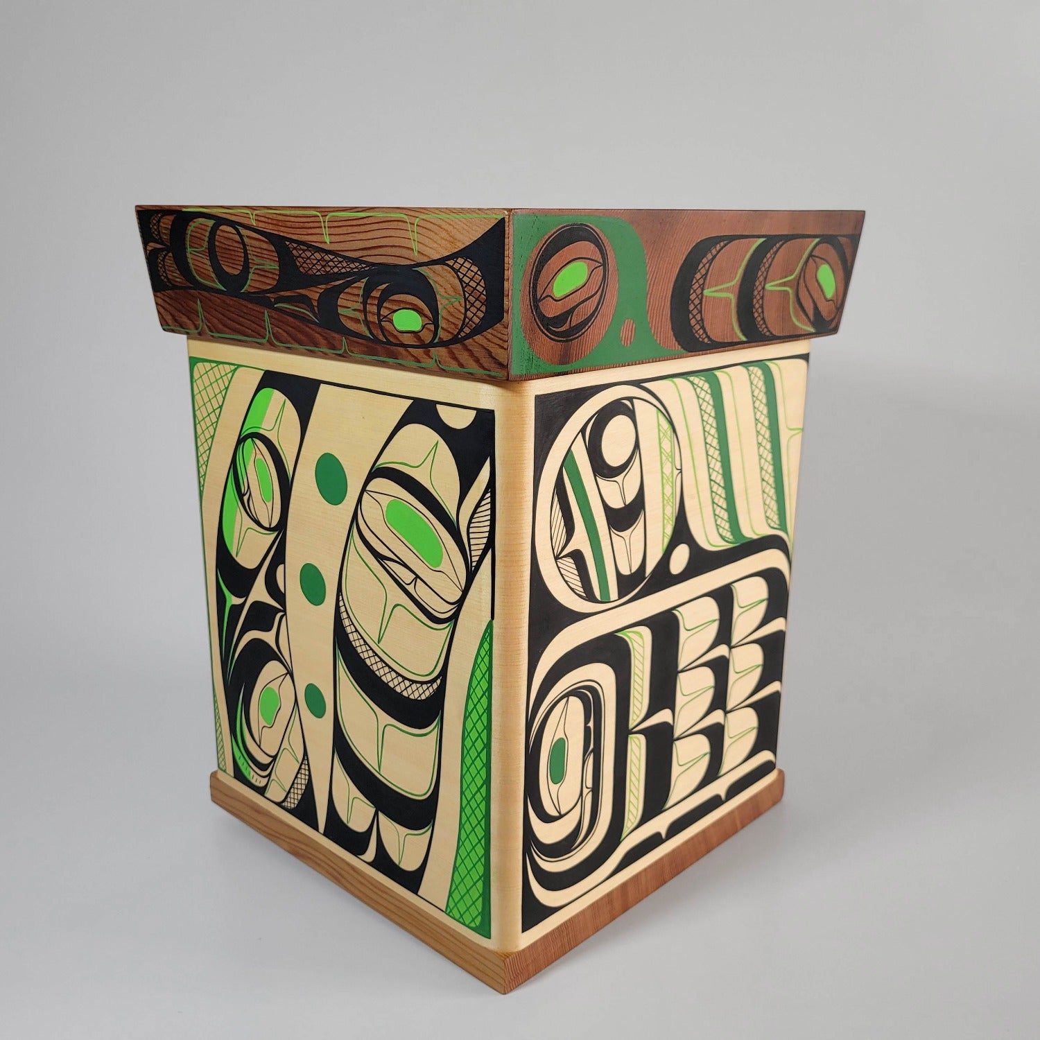 Painted Bentwood Box by Kwakwaka'wakw artist Rod Smith