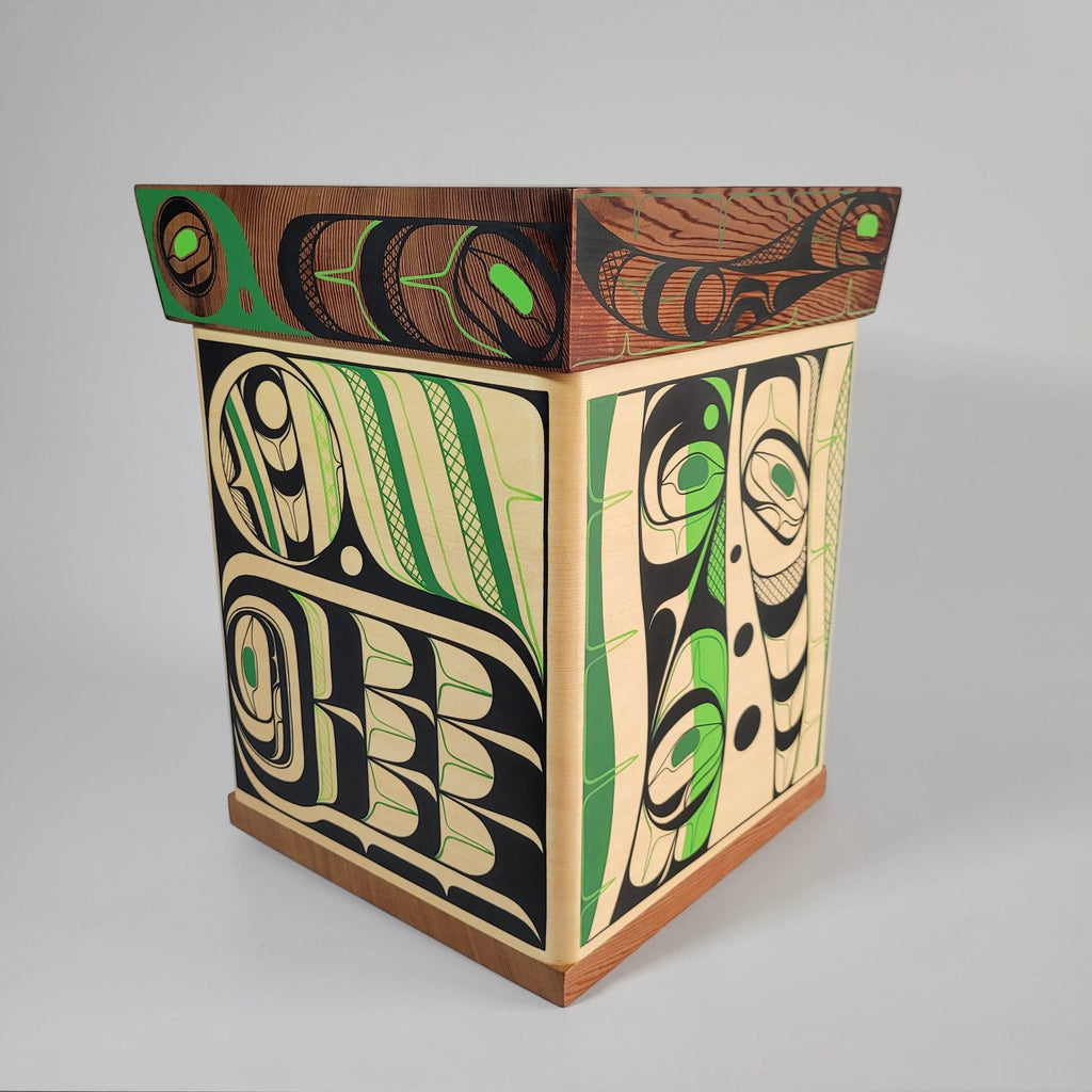 Painted Bentwood Box by Kwakwaka'wakw artist Rod Smith