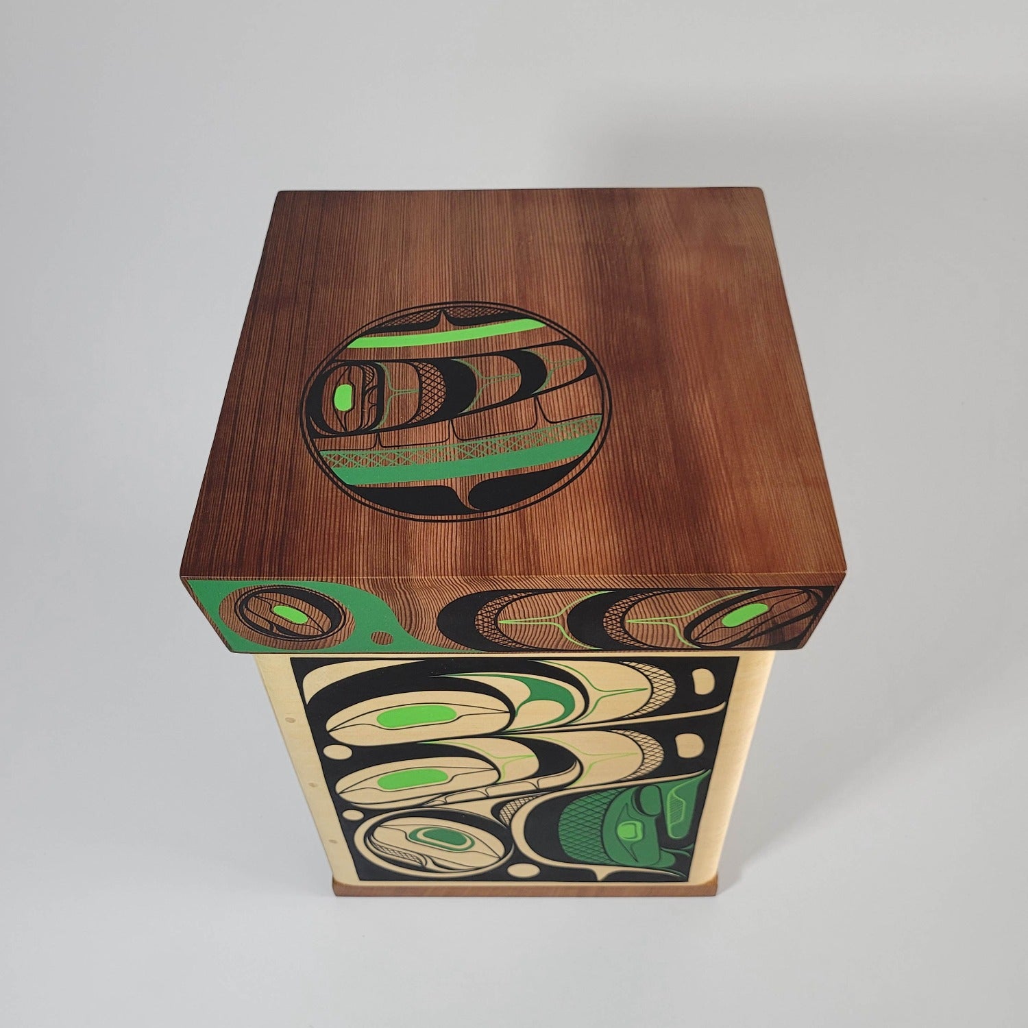 Painted Bentwood Box by Kwakwaka'wakw artist Rod Smith