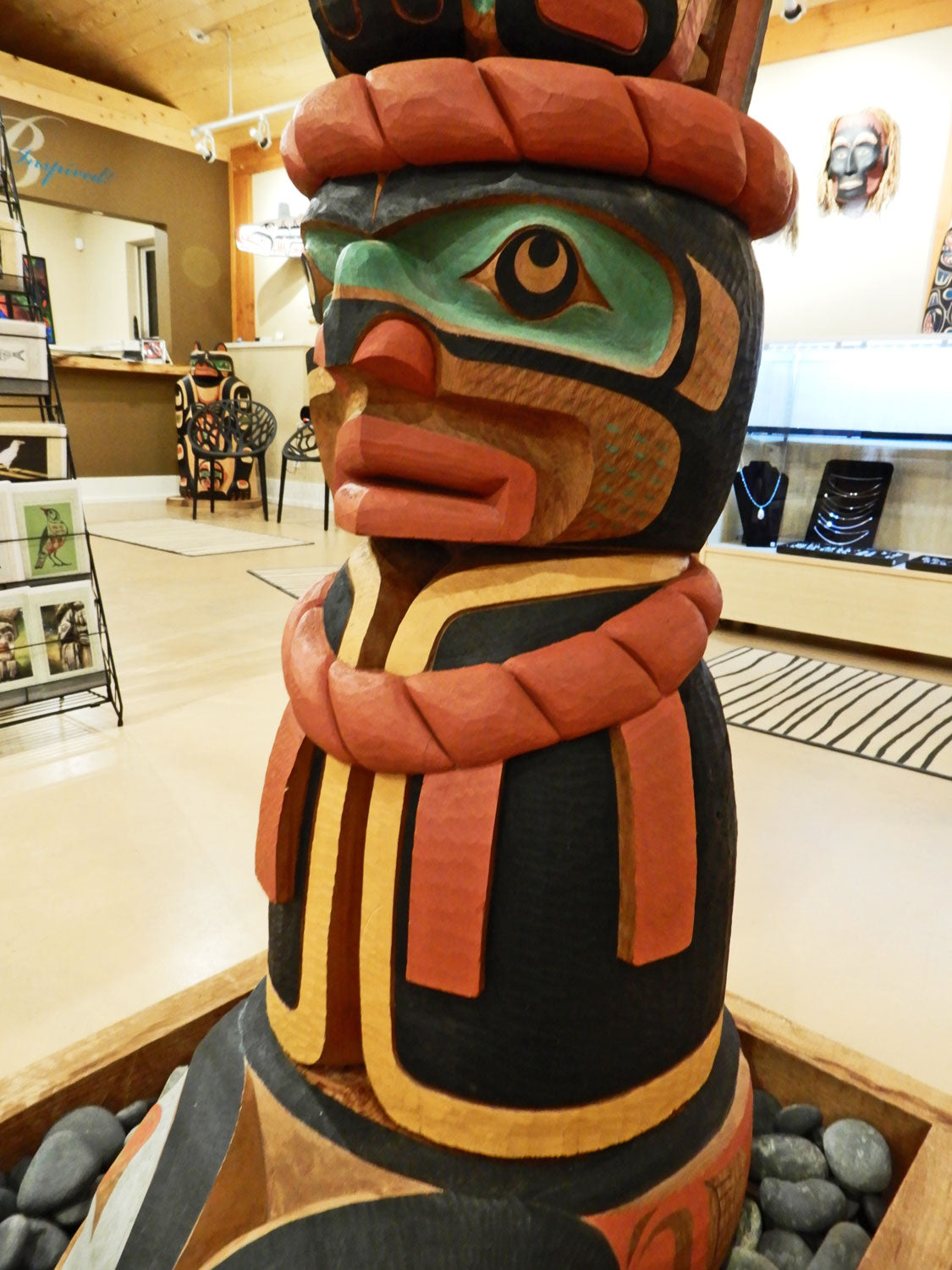 Thunderbird, Orca and Chief Totem Pole by Kwakwaka'wakw Master Carver Calvin Hunt