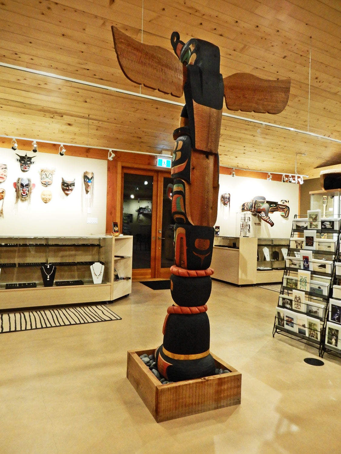 Thunderbird, Orca and Chief Totem Pole by Kwakwaka'wakw Master Carver Calvin Hunt
