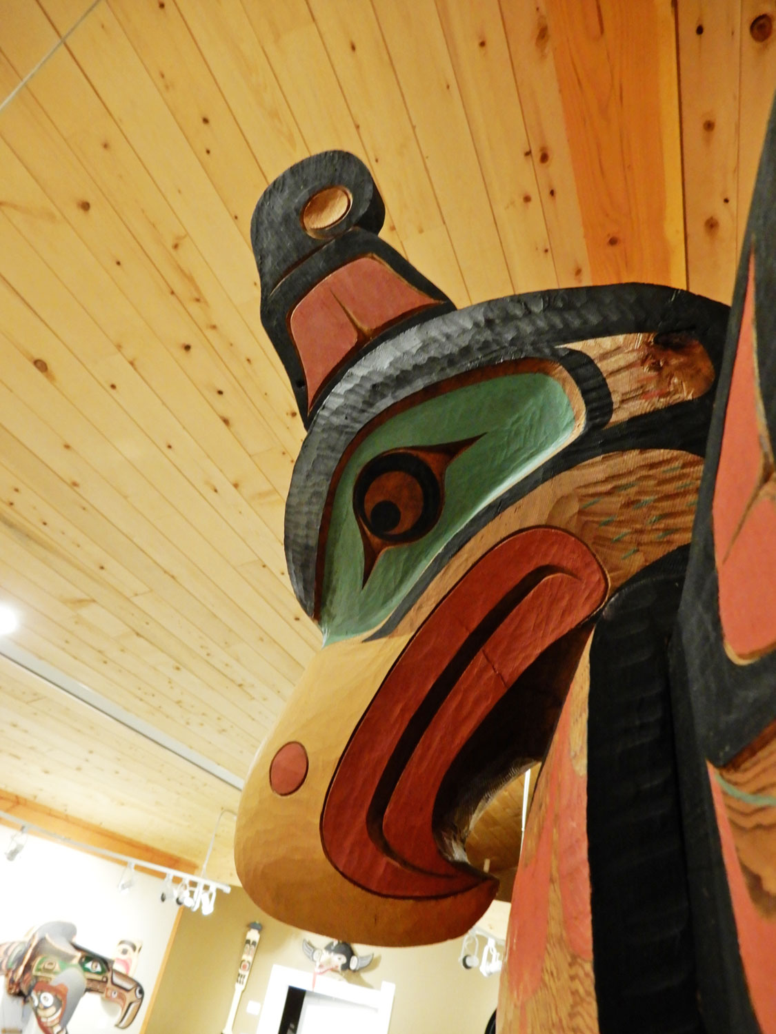 Thunderbird, Orca and Chief Totem Pole by Kwakwaka'wakw Master Carver Calvin Hunt