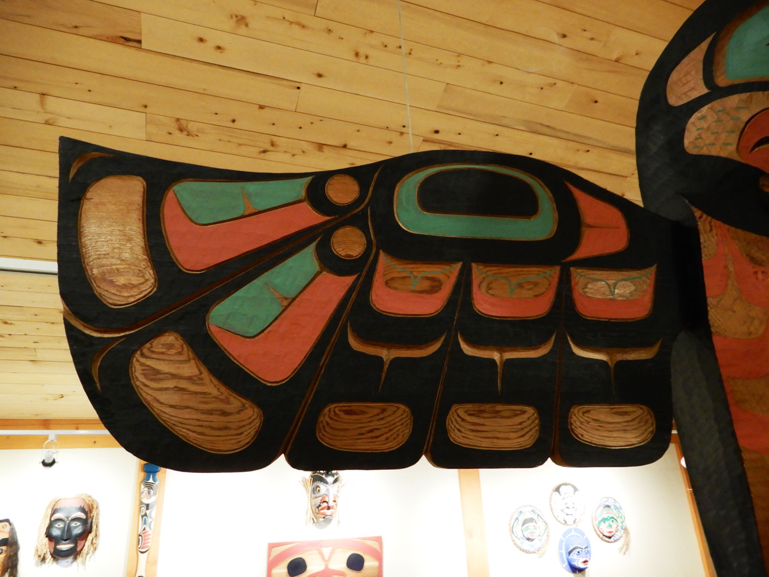Thunderbird, Orca and Chief Totem Pole by Kwakwaka'wakw Master Carver Calvin Hunt