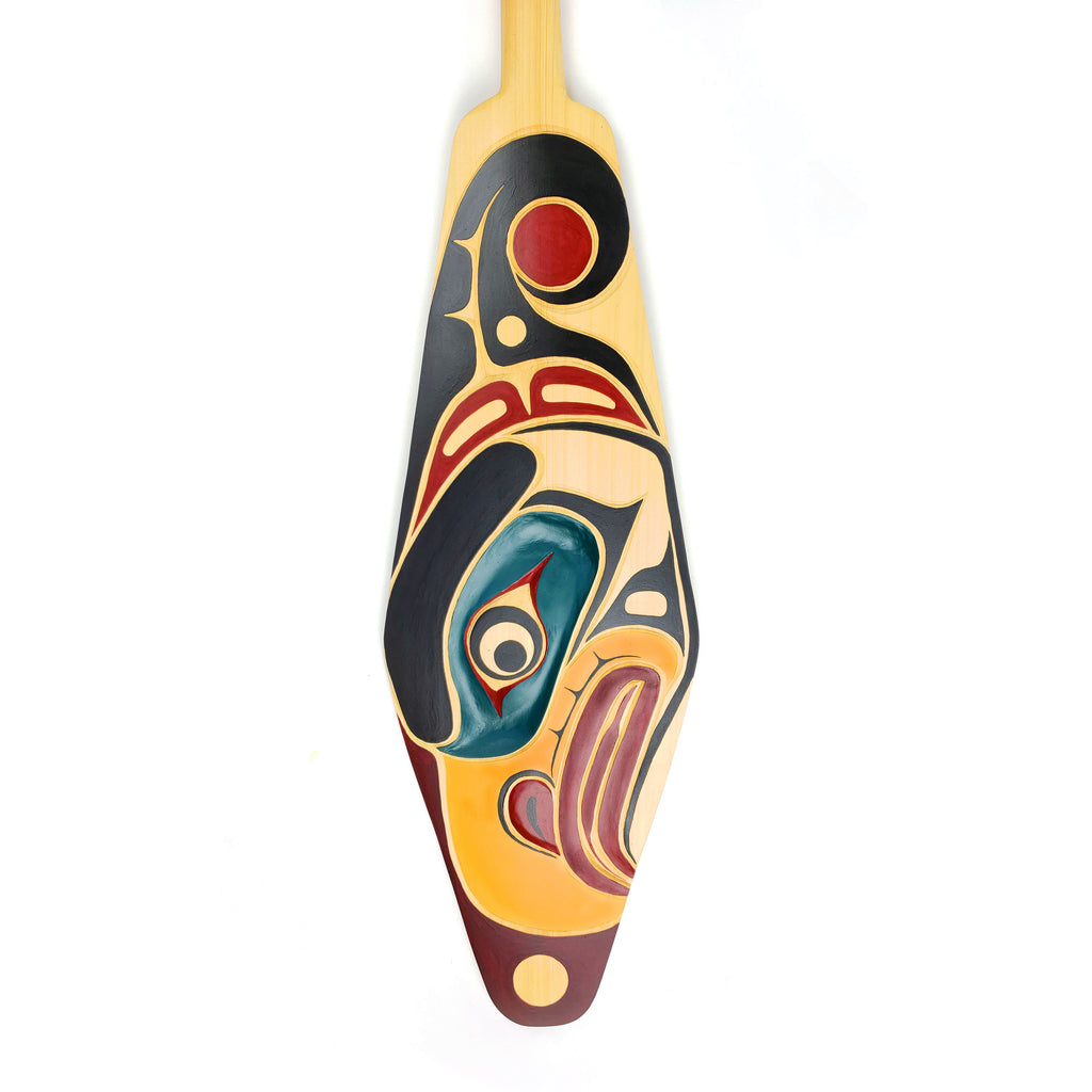 Carved Thunderbird Paddle by Kwakwaka'wakw Master Carver Bill Henderson