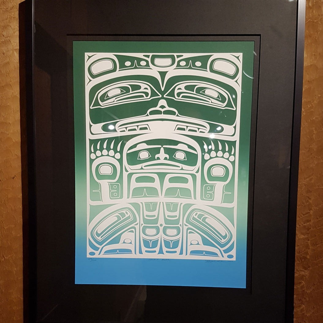 Spirit Bear Limited Edition Print by Tsimshian artist Roy Vickers