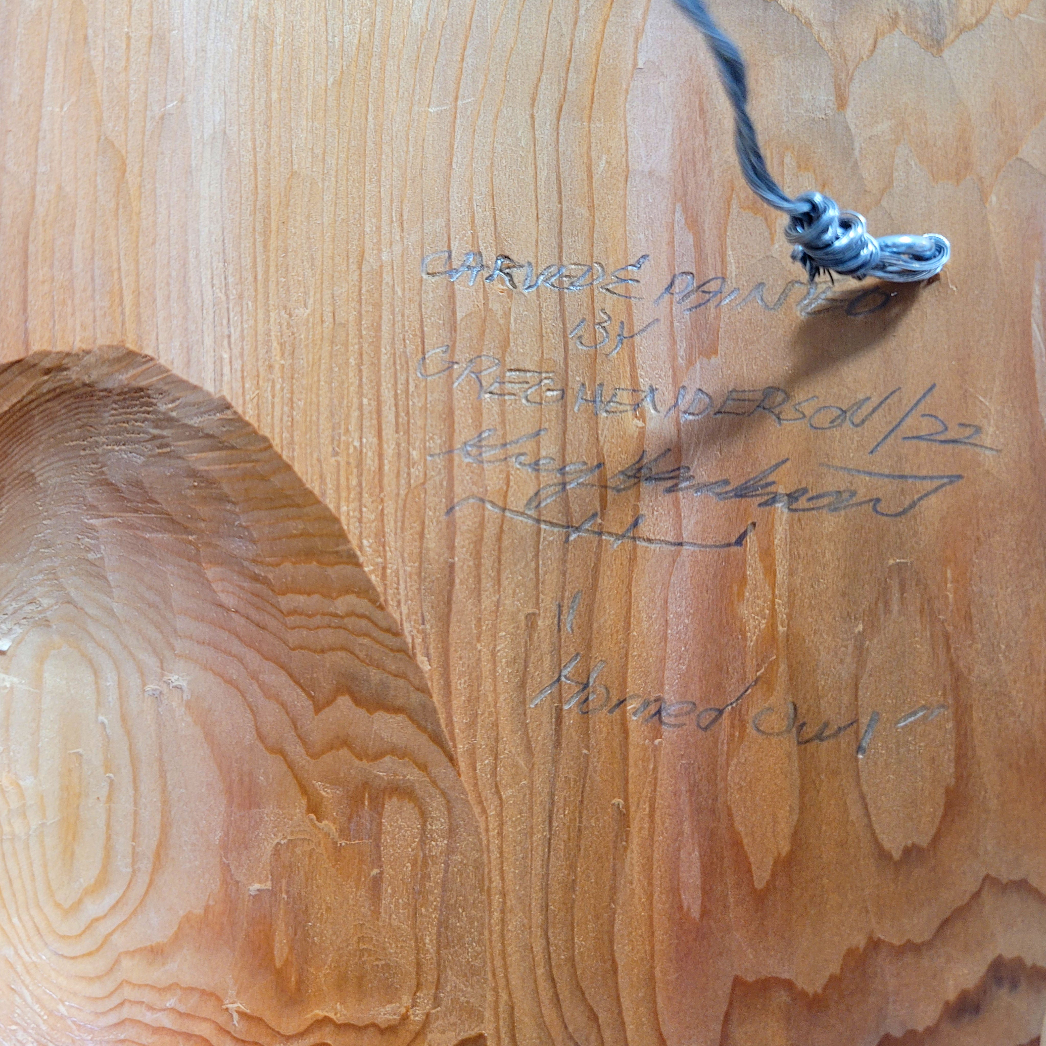 Red Cedar Horned Owl Mask by Kwakwaka'wakw carver Greg Henderson