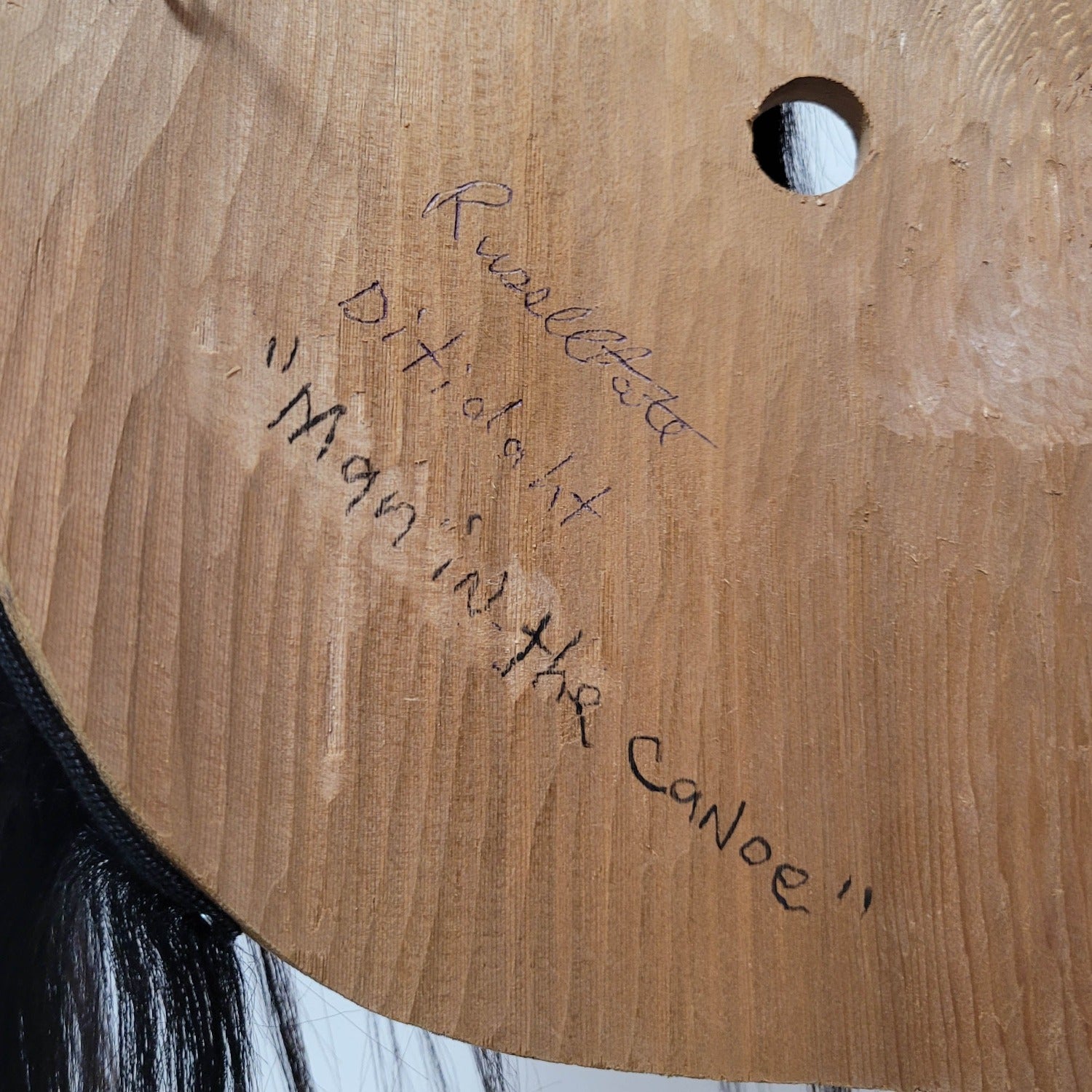 Man in Canoe Mask by Nuu-chah-nulth artist Russell Tate