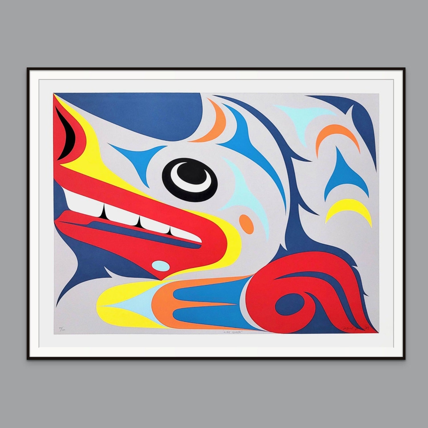 Life Giver Limited Edition Wolf Print by Coast Salish artist Maynard Johnny