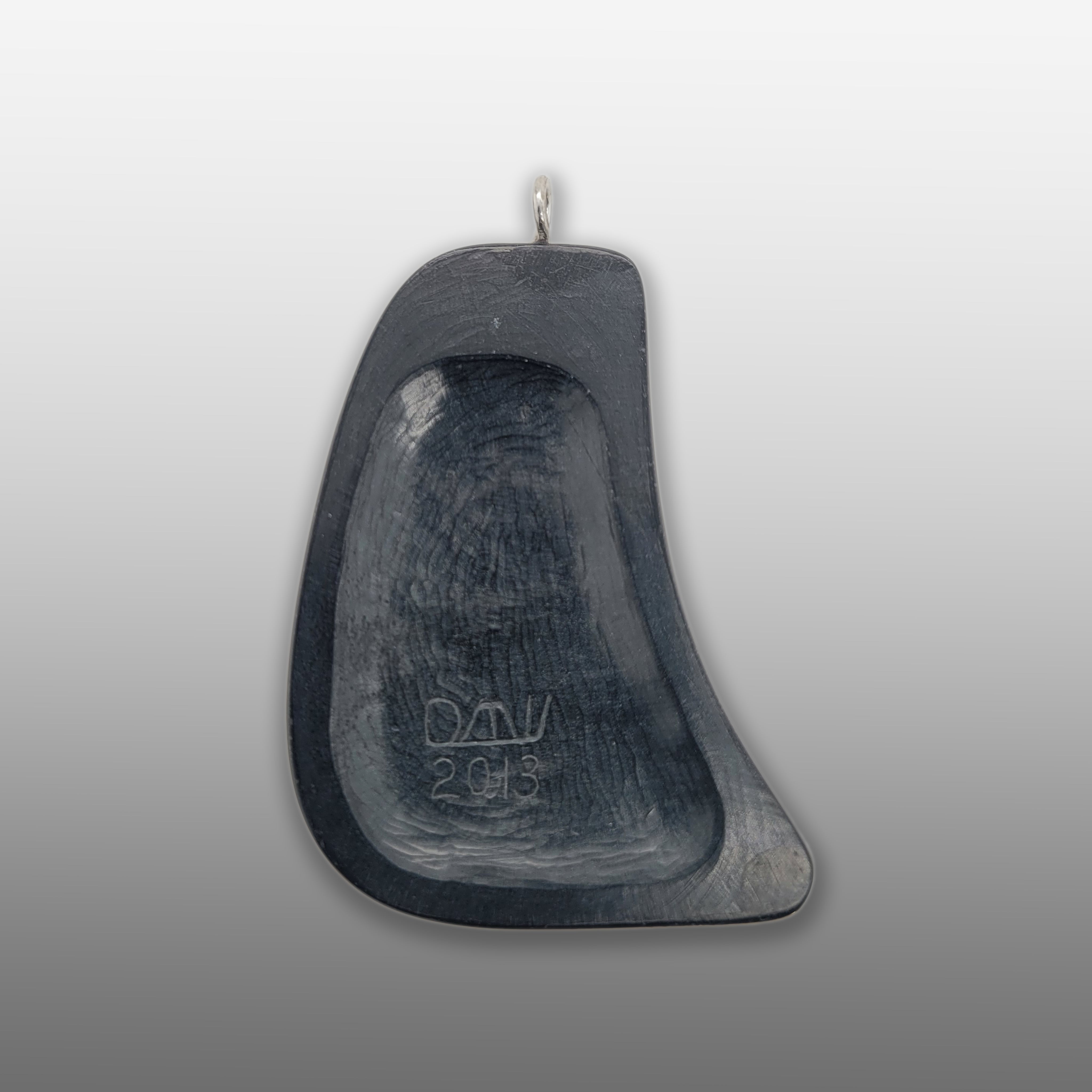 Nanasimgit Argillite Pendant by Haida carver Darrell White