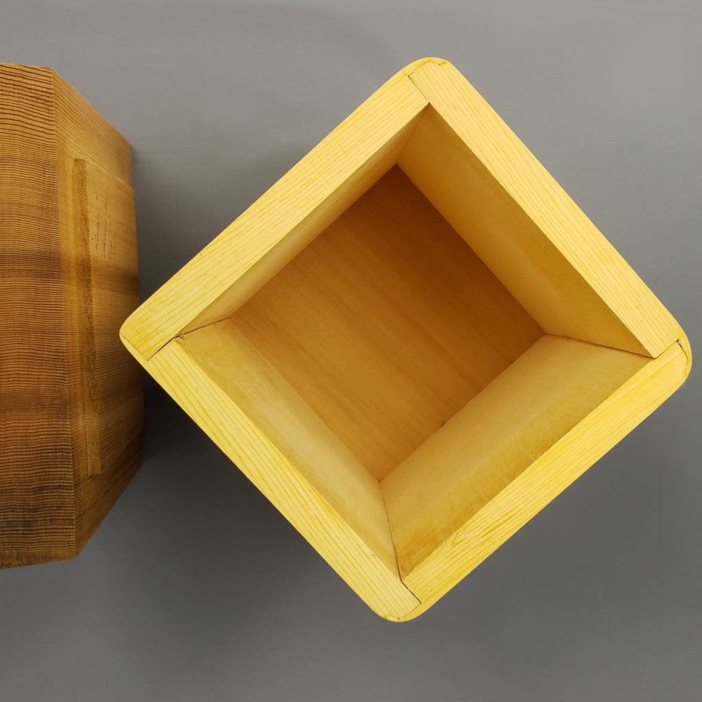 Yellow Sandblasted Bentwood Box by Kwakiutl artist Trevor Hunt
