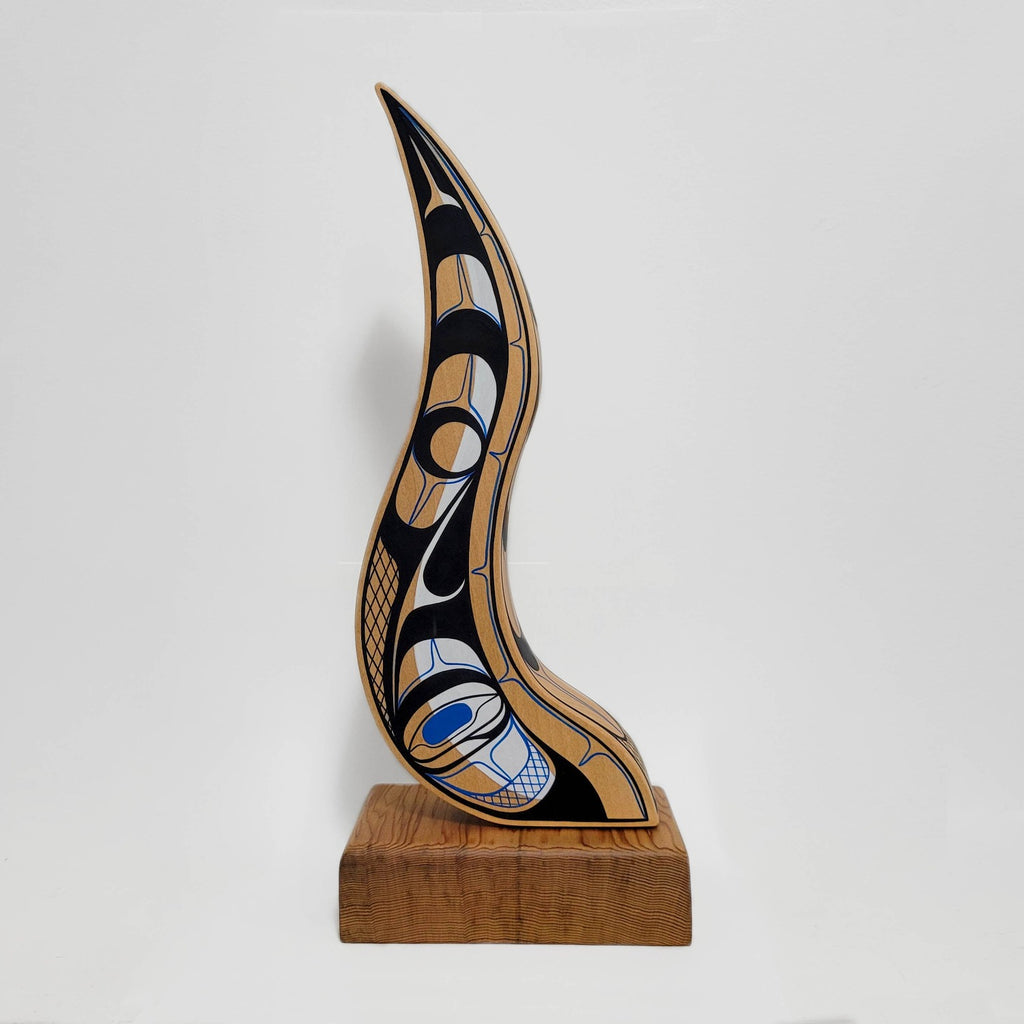 First Nations Abstract carving by Kwakwaka'wakw artist Rod Smith