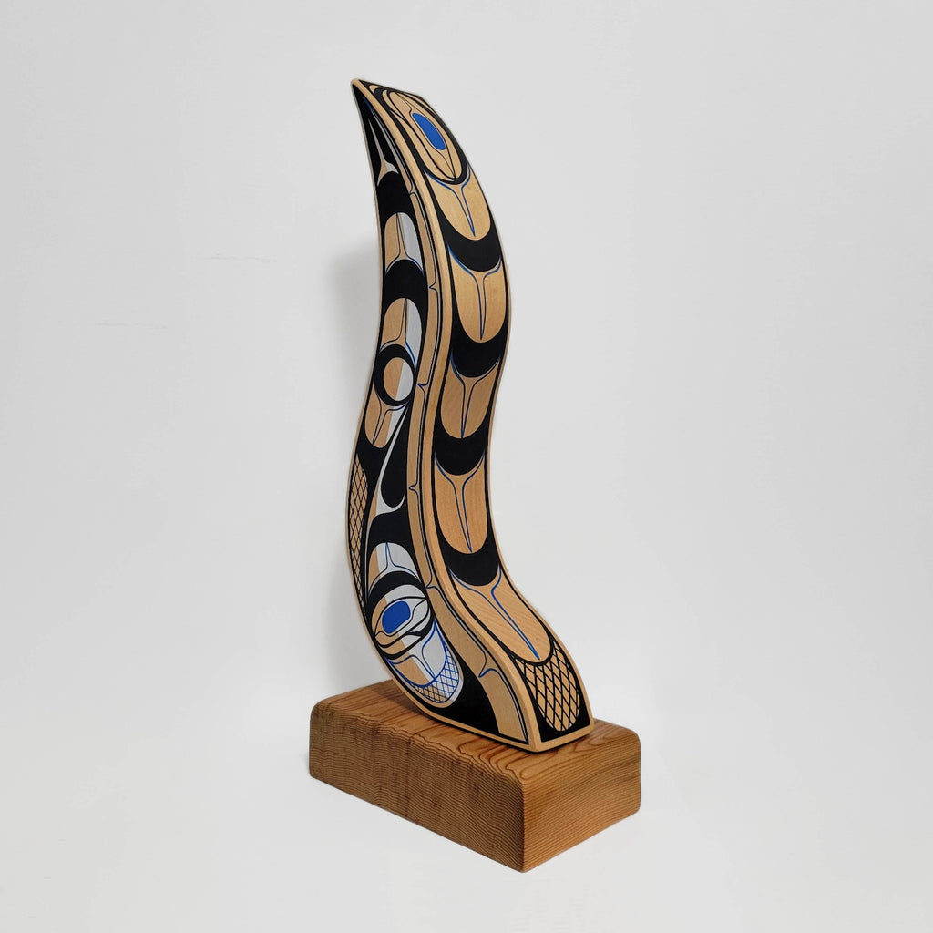 First Nations Abstract carving by Kwakwaka'wakw artist Rod Smith