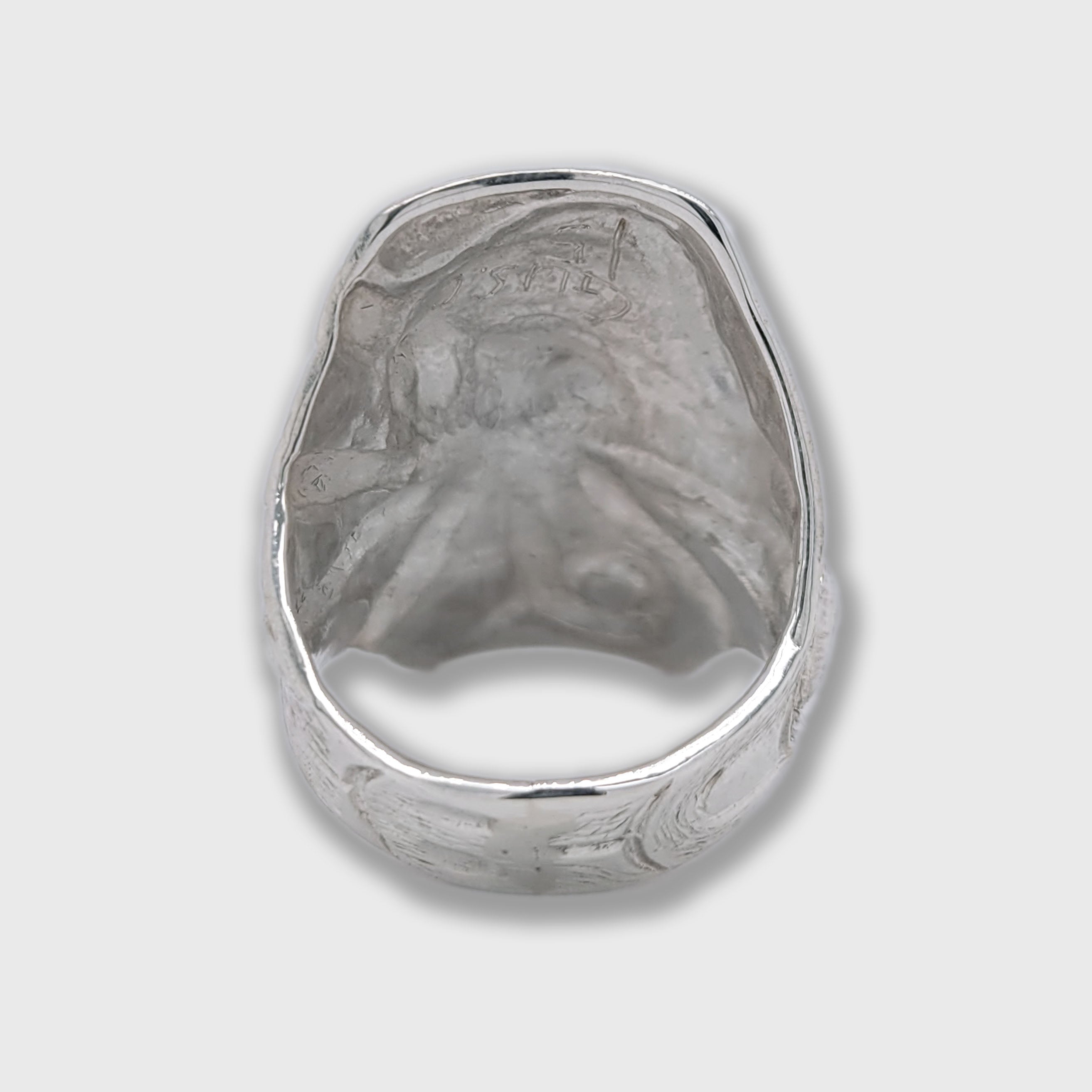 Silver Hammered Octopus Ring by Kwakwaka'wakw artist Gus Cook