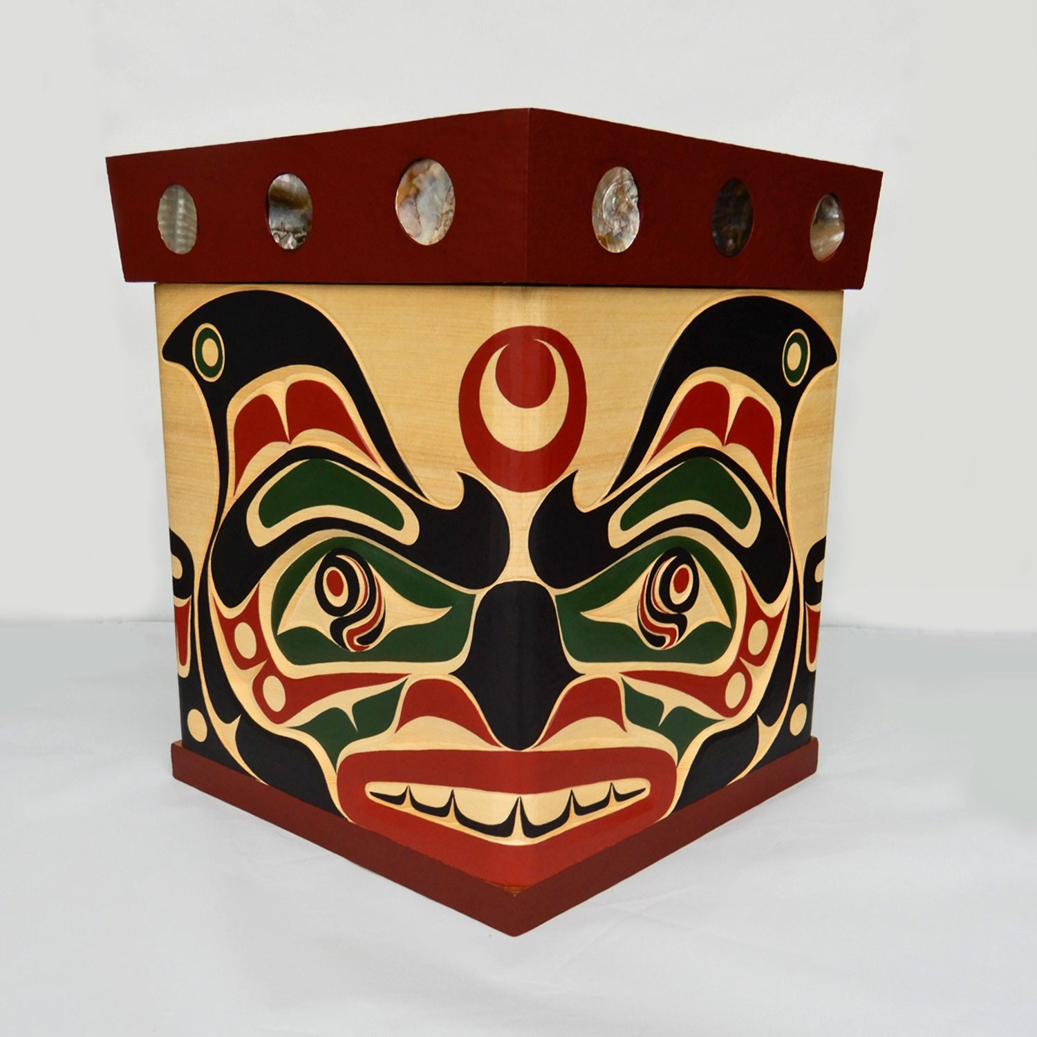 Orca or Killer Whale Cedar Bentwood Box by Kwakwaka'wakw carver Junior Henderson