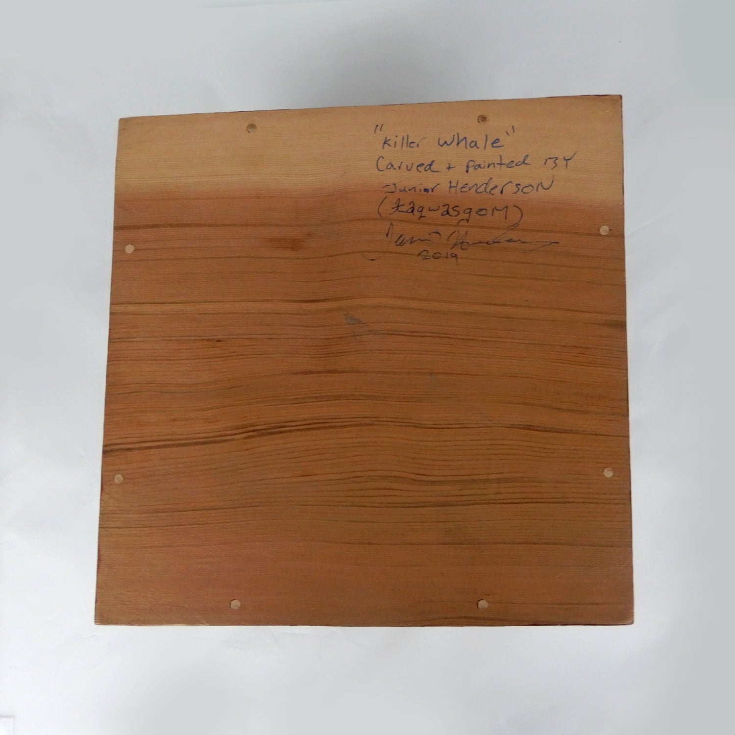 Orca or Killer Whale Cedar Bentwood Box by Kwakwaka'wakw carver Junior Henderson