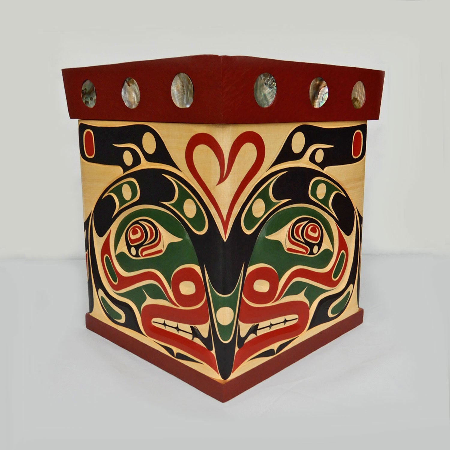 Orca or Killer Whale Cedar Bentwood Box by Kwakwaka'wakw carver Junior Henderson
