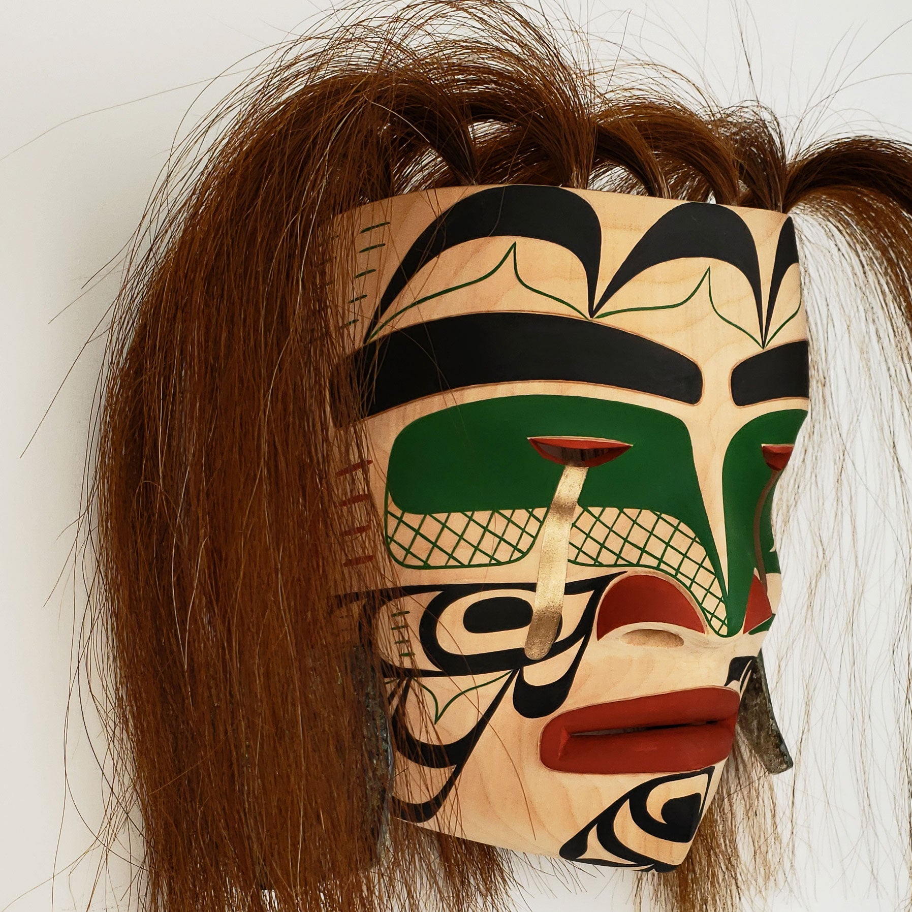 First Nations Portrait Mask by Kwakwaka'wakw Master Carver Calvin Hunt