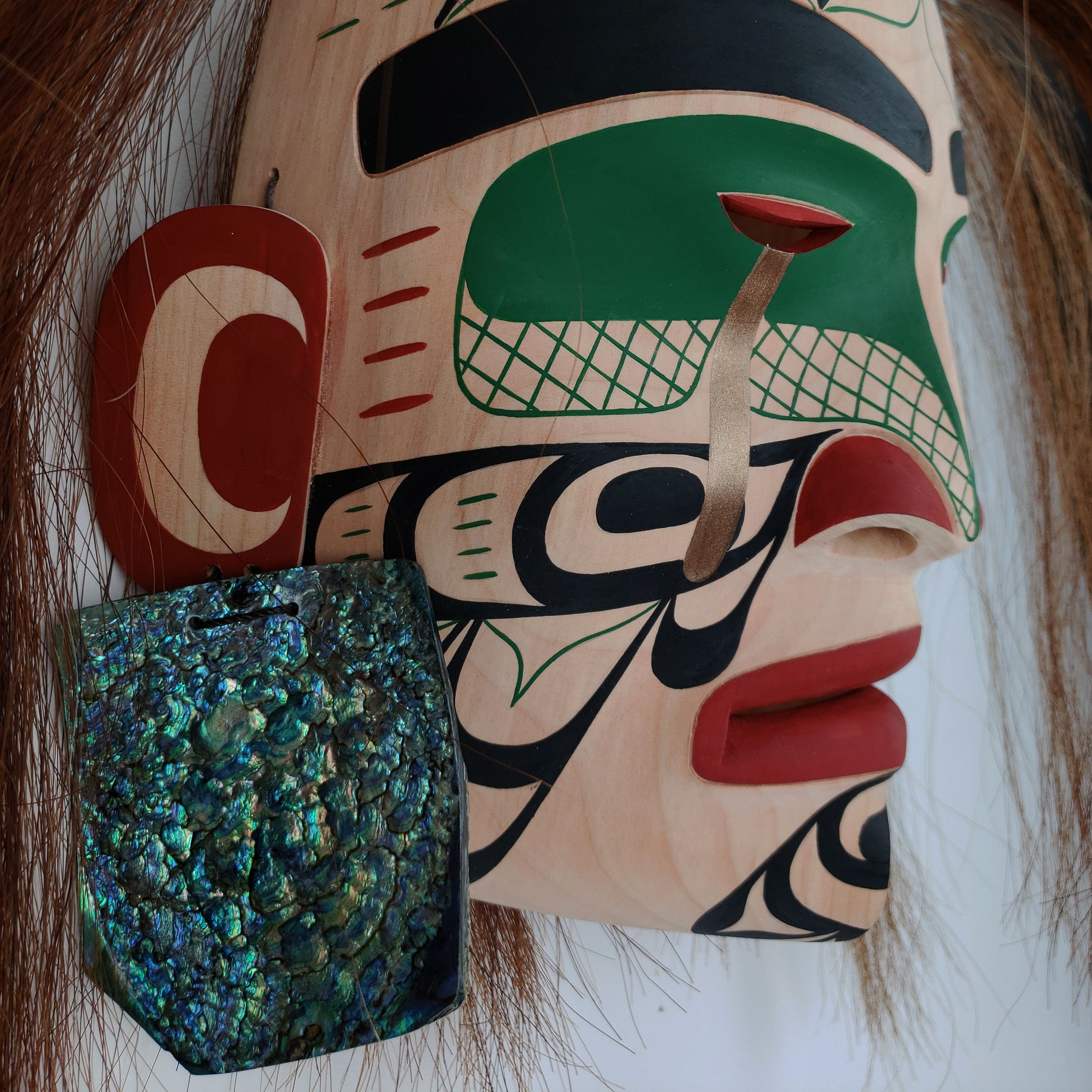 First Nations Portrait Mask by Kwakwaka'wakw Master Carver Calvin Hunt