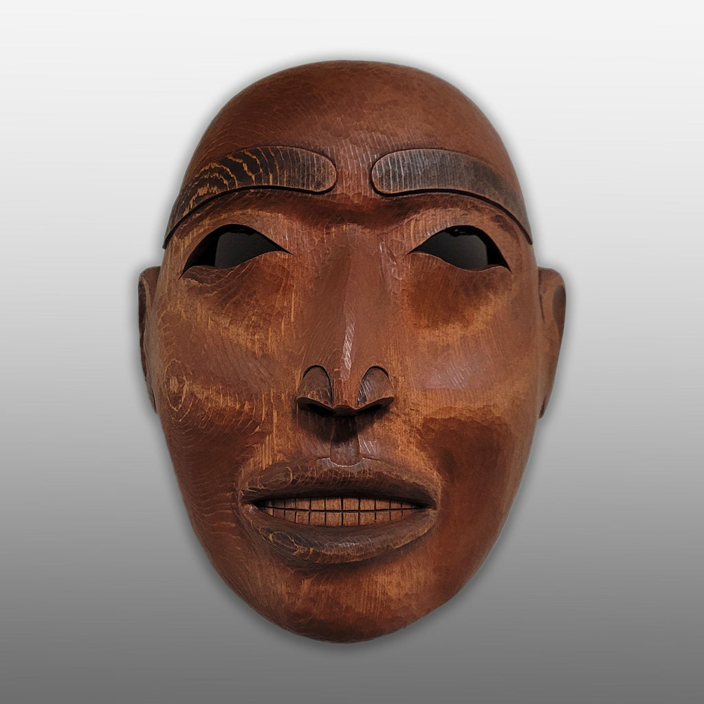 Red Cedar Portrait Mask by Kwakwaka'wakw artist Erich Glendale