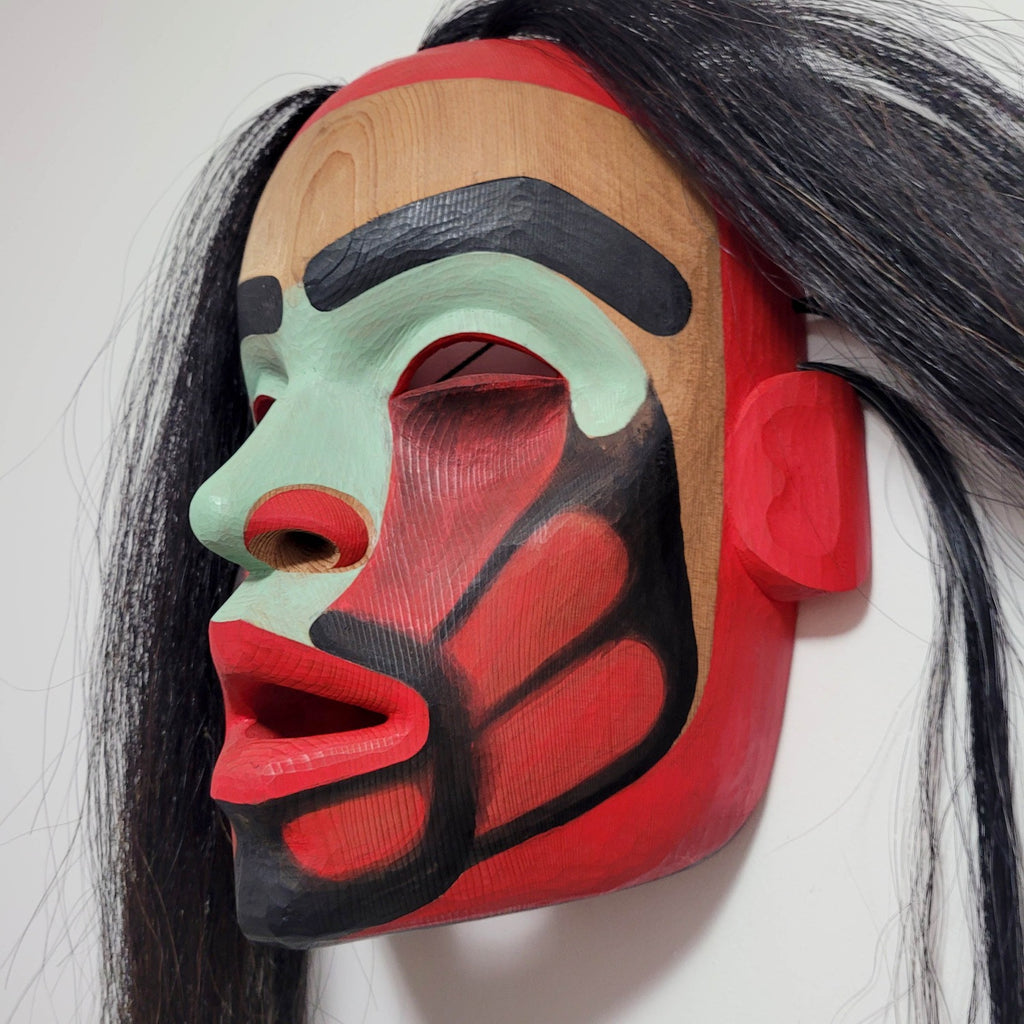 Portrait Mask by Kwakwaka'wakw carver Raymond Shaw
