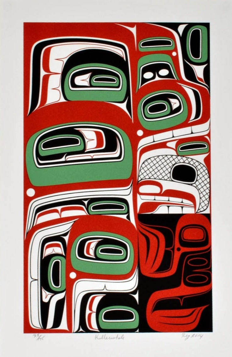 Killer Whale Limited Edition Print by Haida artist Reg Davidson