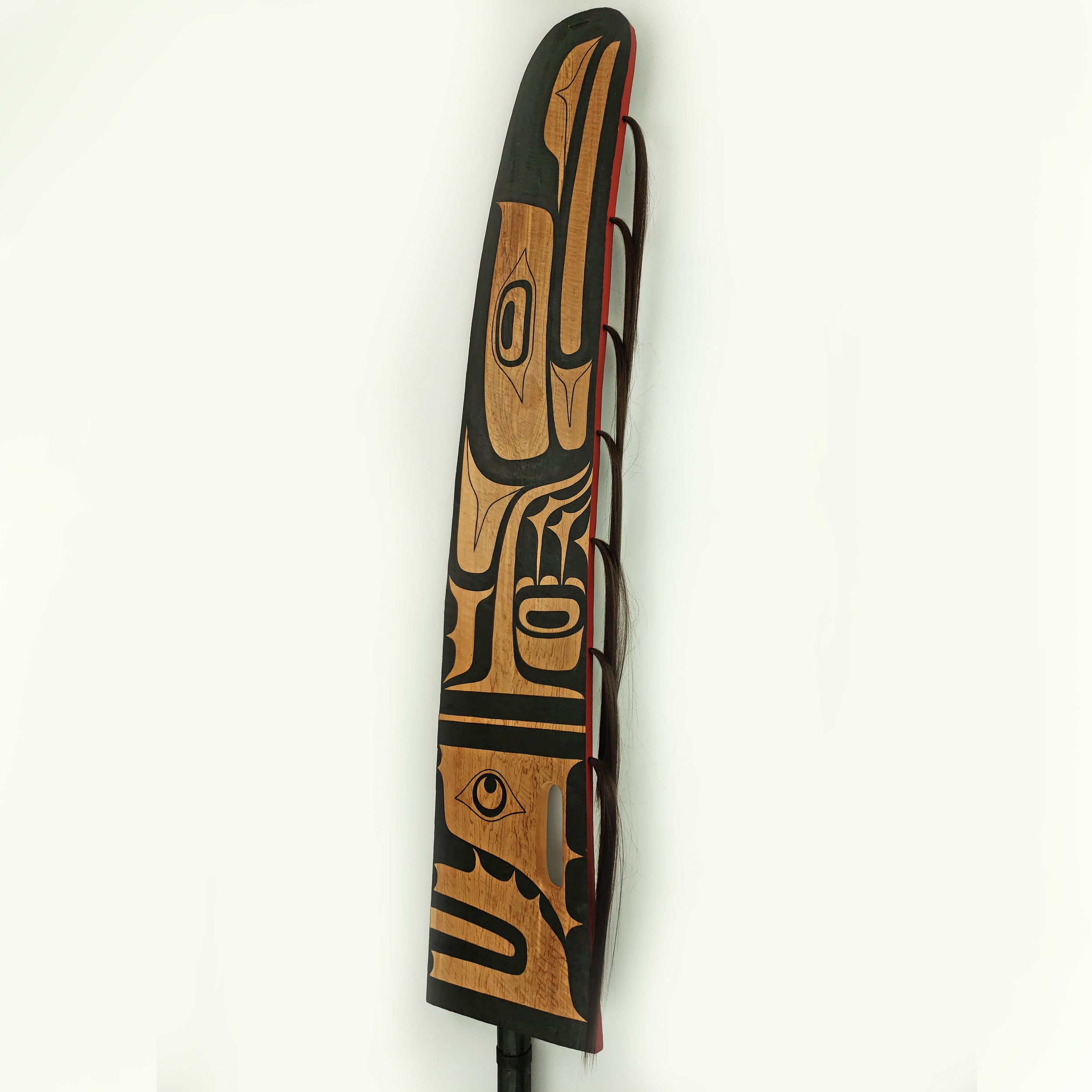 Raven Potlatch Dance Wand by Kwagul Master Carver Calvin Hunt