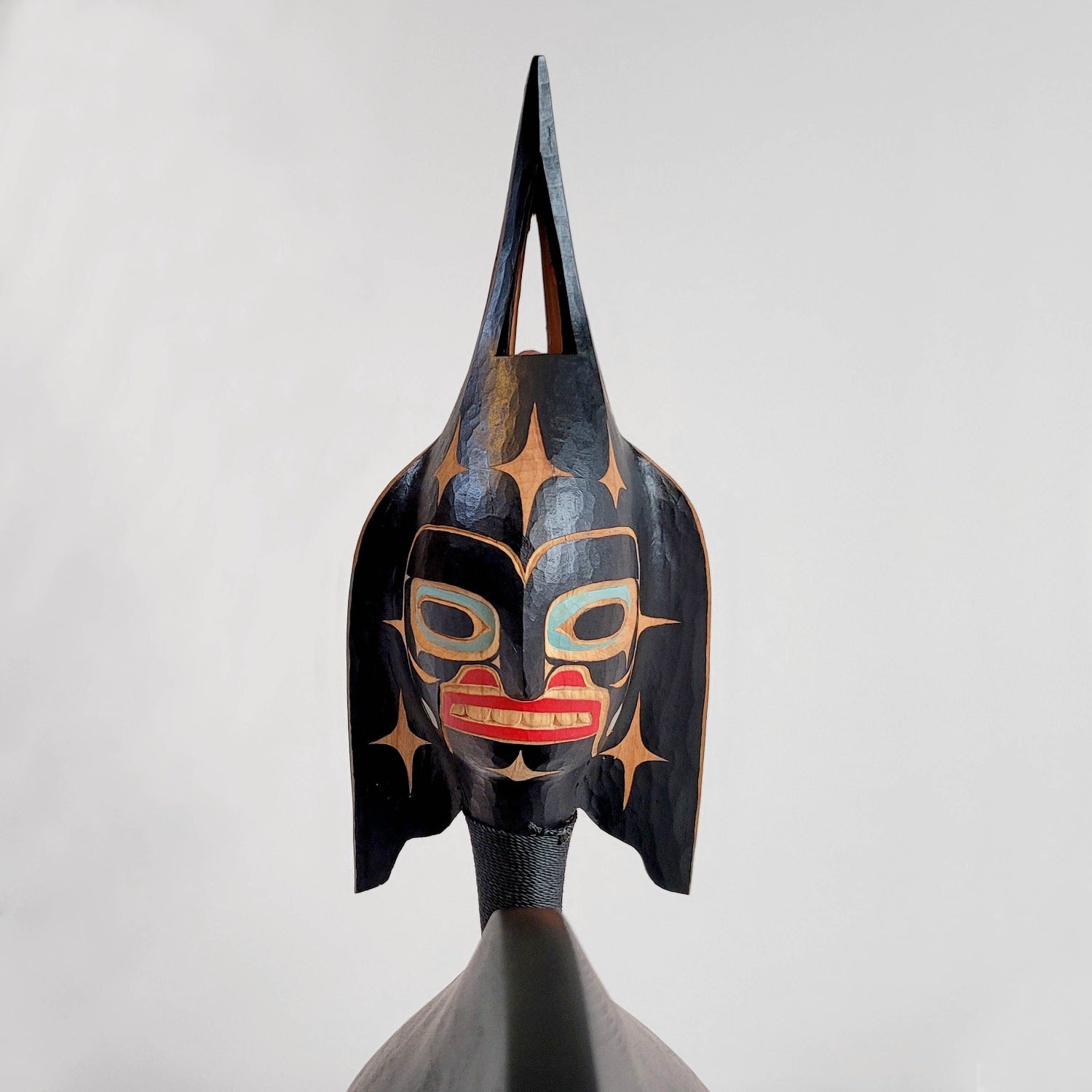 Carved Chief Raven Rattle by Kwakwaka'wakw artist Greg Henderson