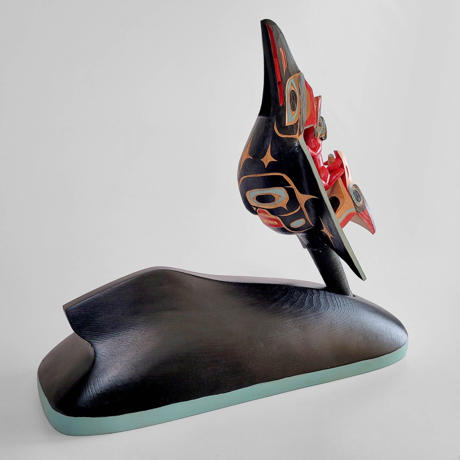 Carved Chief Raven Rattle by Kwakwaka'wakw artist Greg Henderson