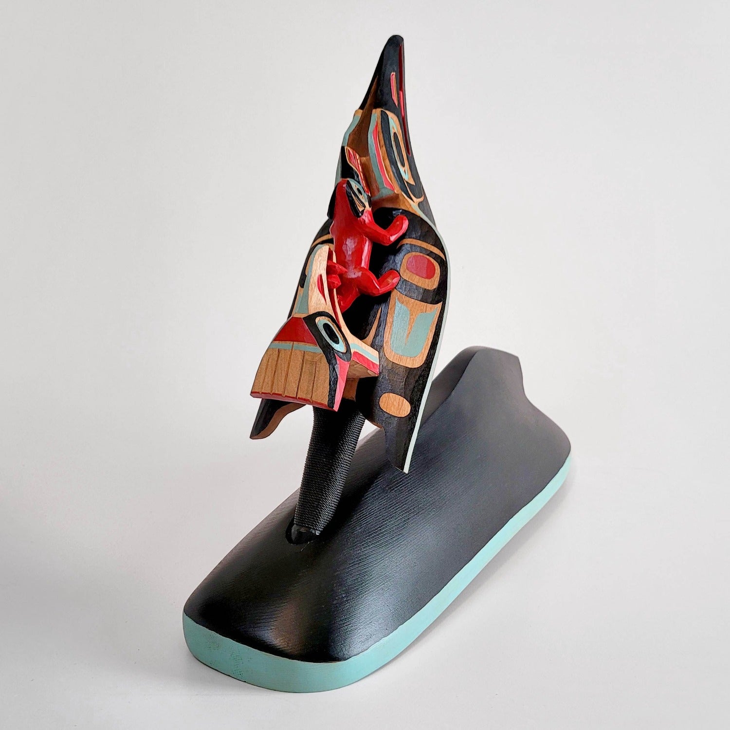 Carved Chief Raven Rattle by Kwakwaka'wakw artist Greg Henderson