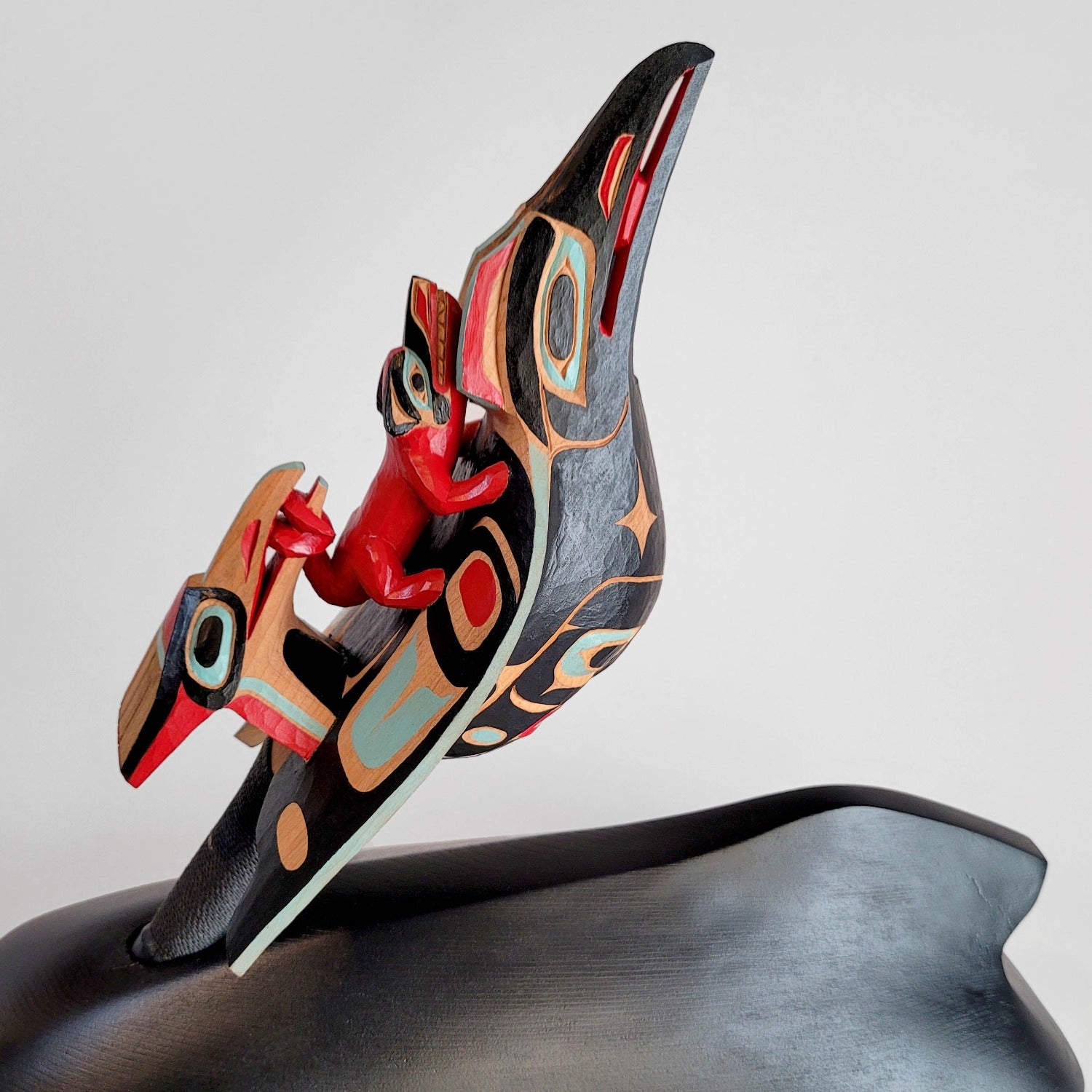 Carved Chief Raven Rattle by Kwakwaka'wakw artist Greg Henderson