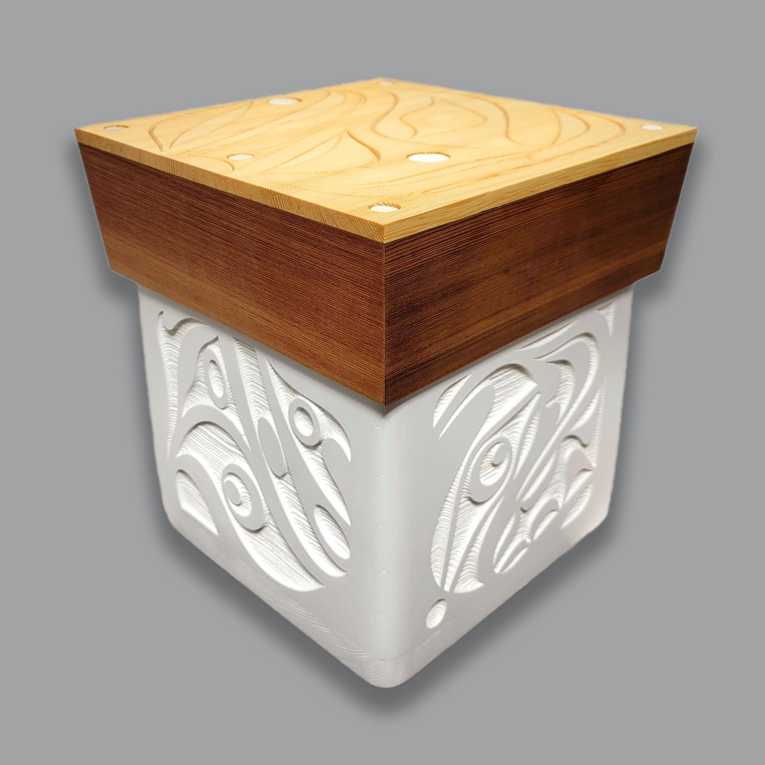 Native Custom Cedar Bentwood Boxes by Kwakiutl carver Trevor Hunt