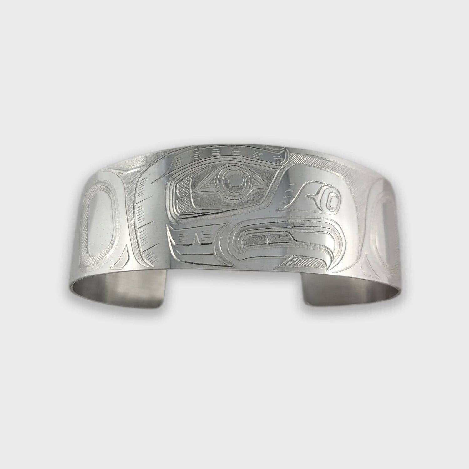 Silver Eagle Bracelet by Kwakwaka'wakw artist Mike Sedgemore
