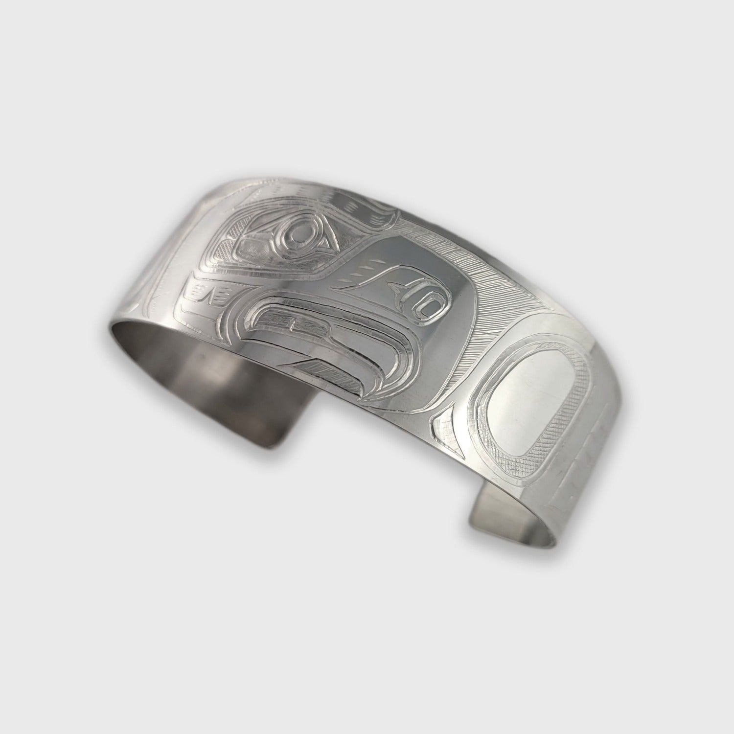 Silver Eagle Bracelet by Kwakwaka'wakw artist Mike Sedgemore