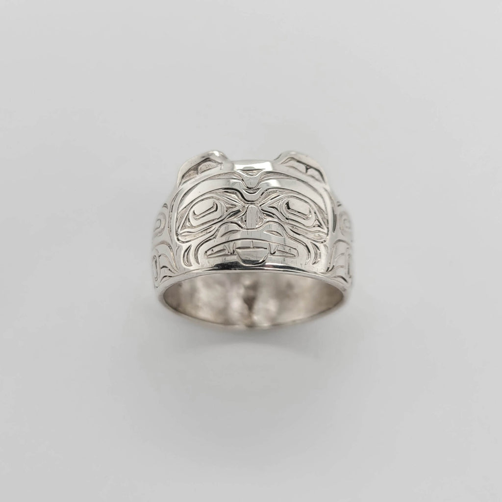 Silver Bear Ring by Kwakwaka'wakw artist Joe Wilson