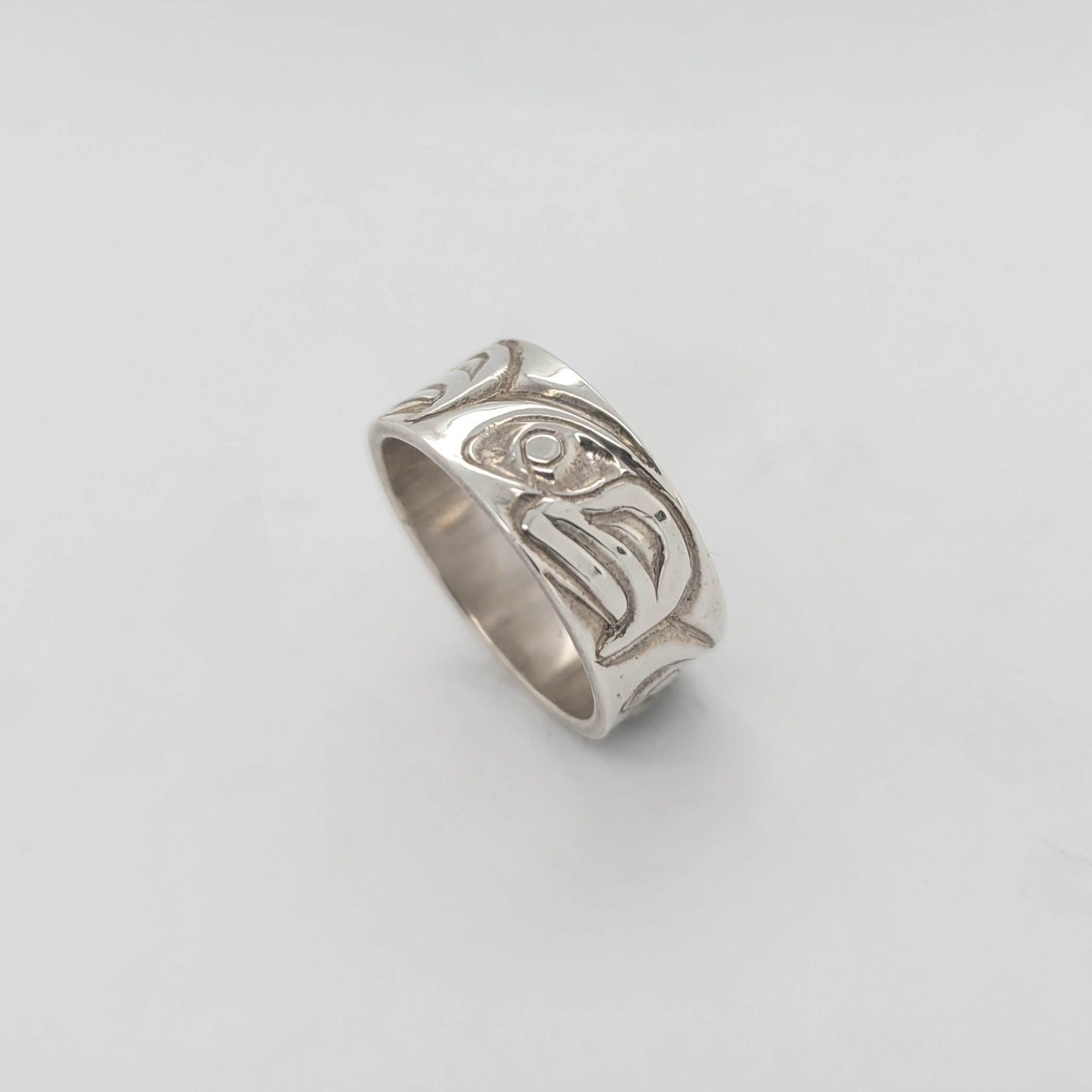 Silver Eagles Band by Haida artist Carmen Goertzen