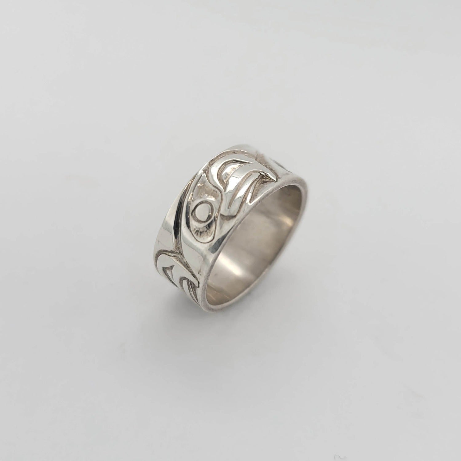 Silver Eagles Band by Haida artist Carmen Goertzen