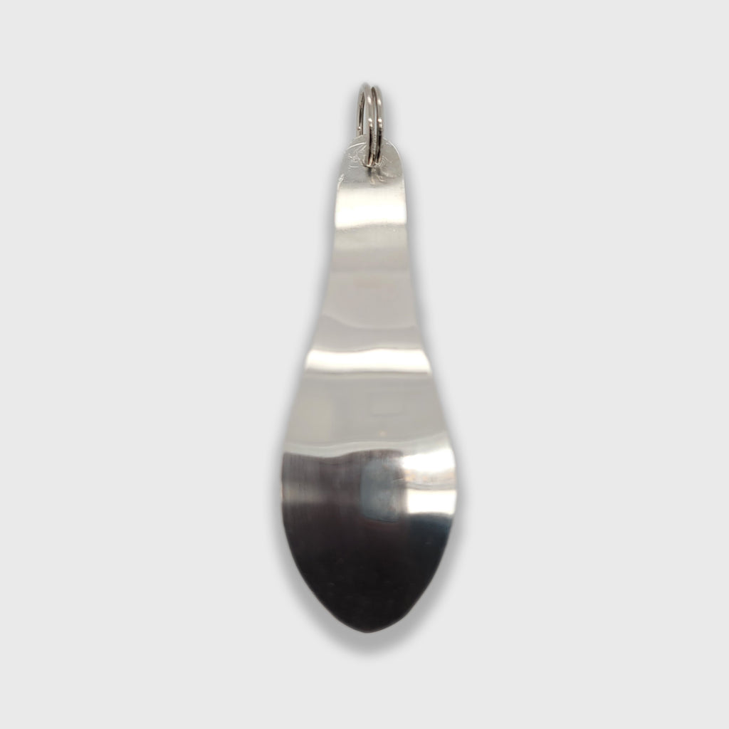 Silver Spoon Orca Pendant by Haida artist Chris Russ
