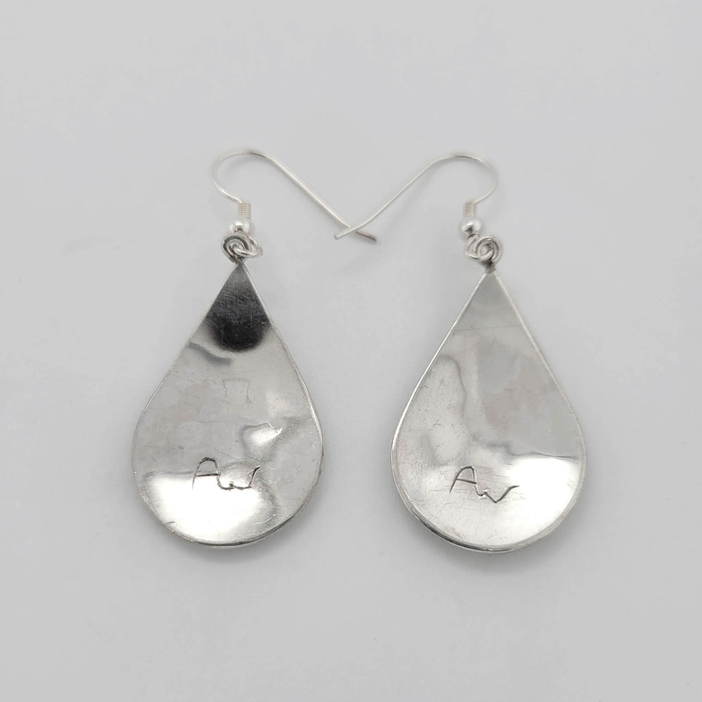 Silver and Gold Beaver Earrings by Haida artist Andrew Williams
