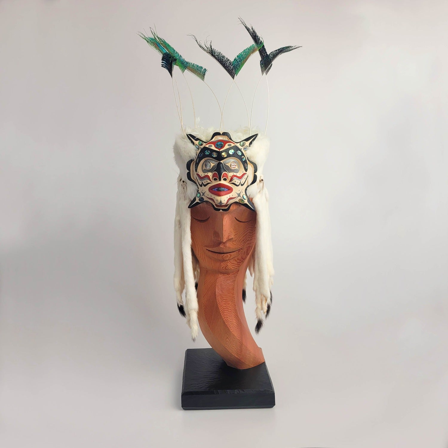 Carved Star Frontlet and Headdress by Kwakwakwa'wakw artist Junior Henderson