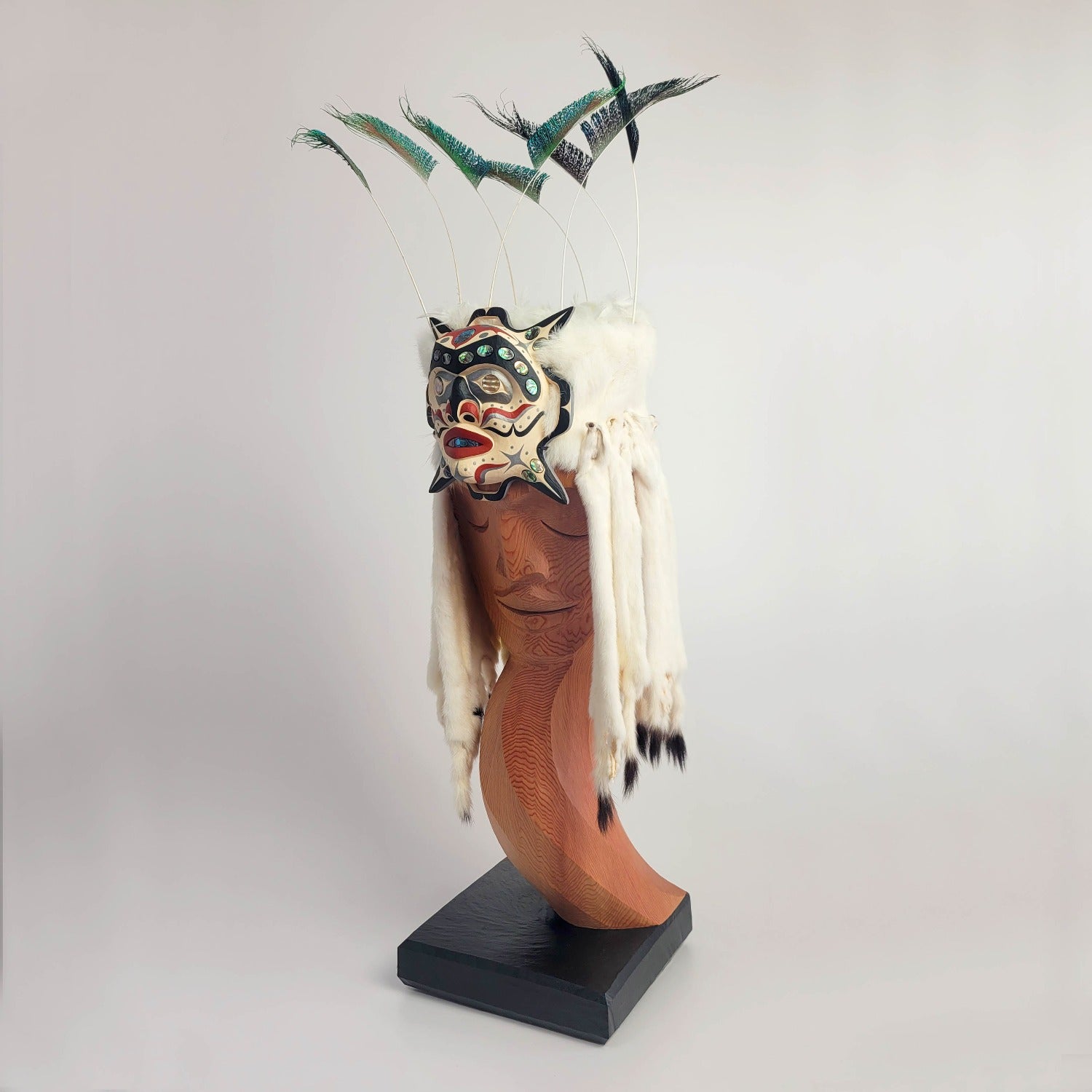 Carved Star Frontlet and Headdress by Kwakwakwa'wakw artist Junior Henderson