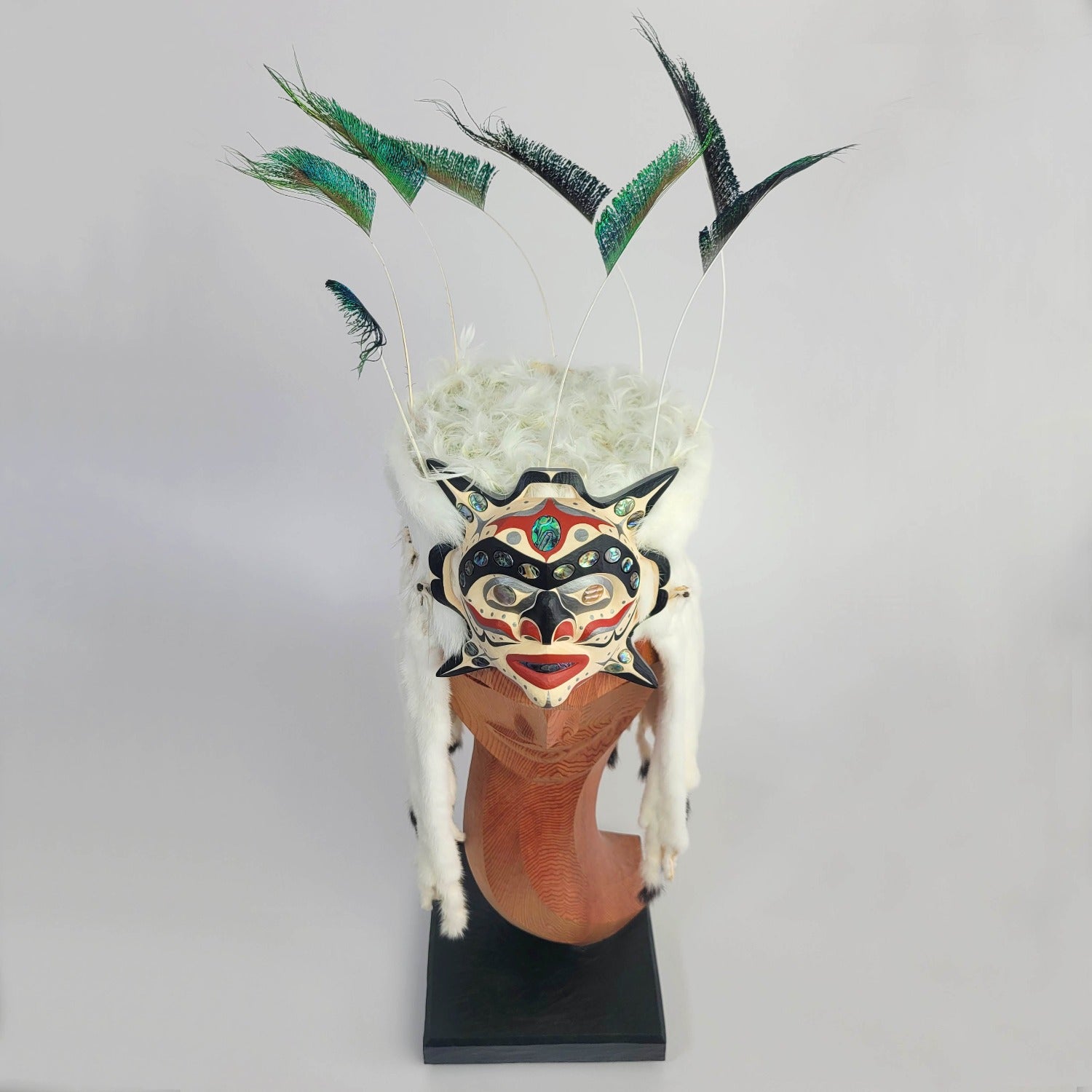 Carved Star Frontlet and Headdress by Kwakwakwa'wakw artist Junior Henderson