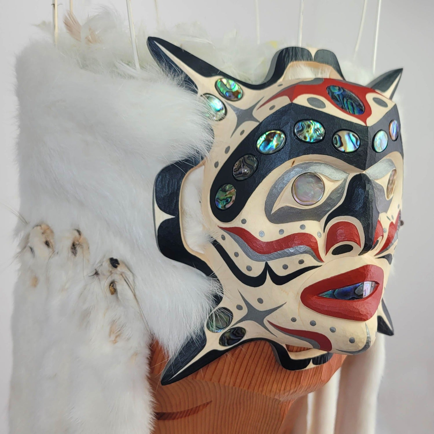 Carved Star Frontlet and Headdress by Kwakwakwa'wakw artist Junior Henderson