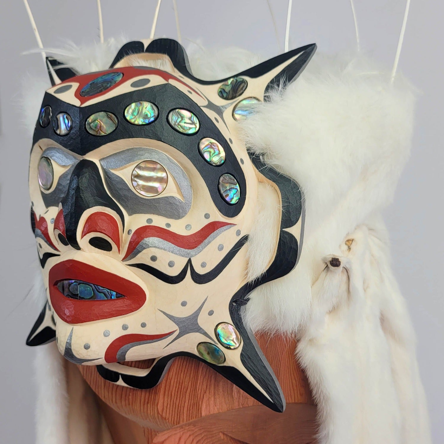 Carved Star Frontlet and Headdress by Kwakwakwa'wakw artist Junior Henderson