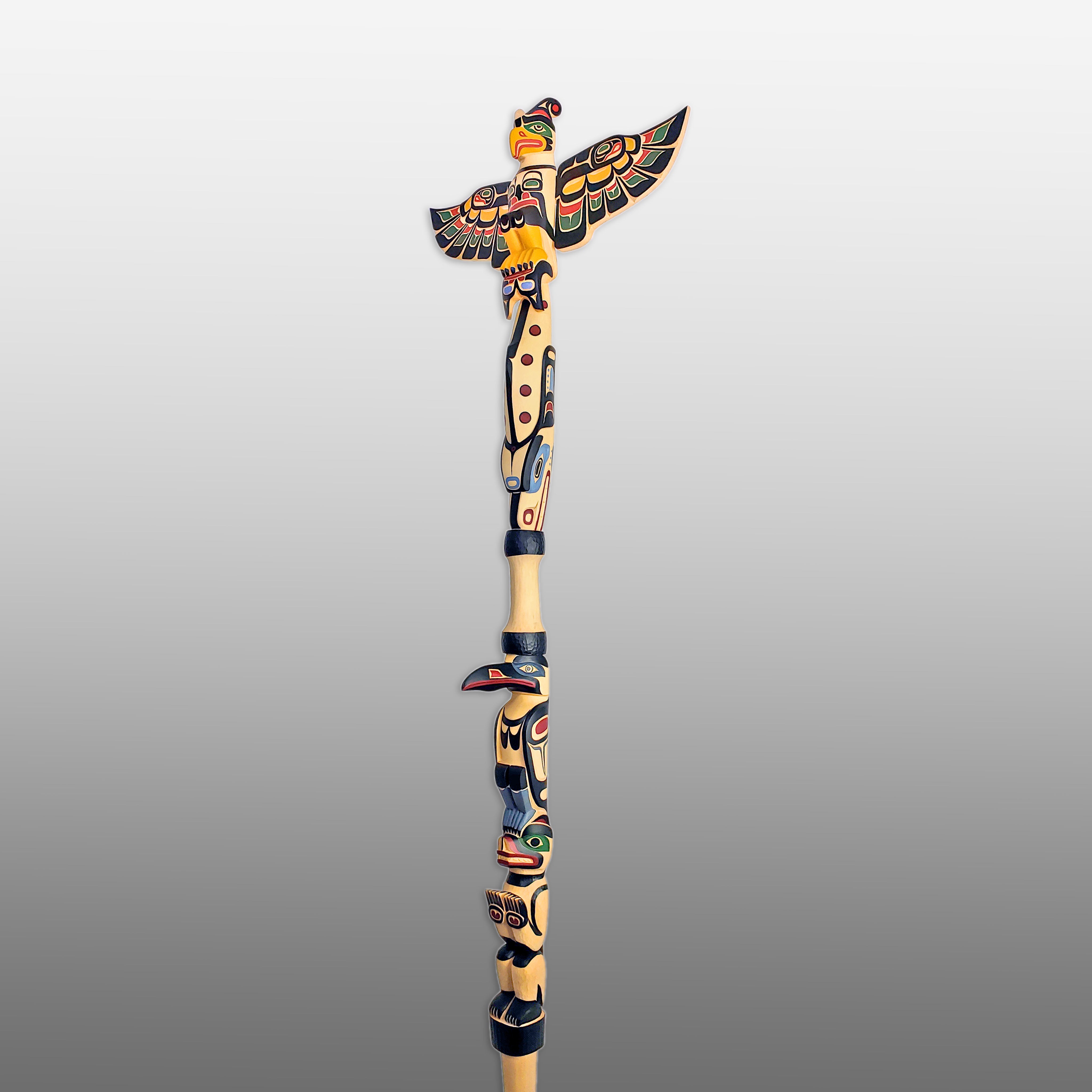 Chief Talking Staff by Kwakwaka'wakw carver Greg Henderson