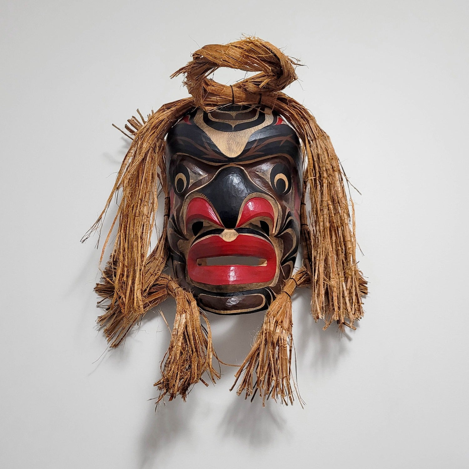 Carved Warrior Mask by Kwakwaka'wakw artist Talon George