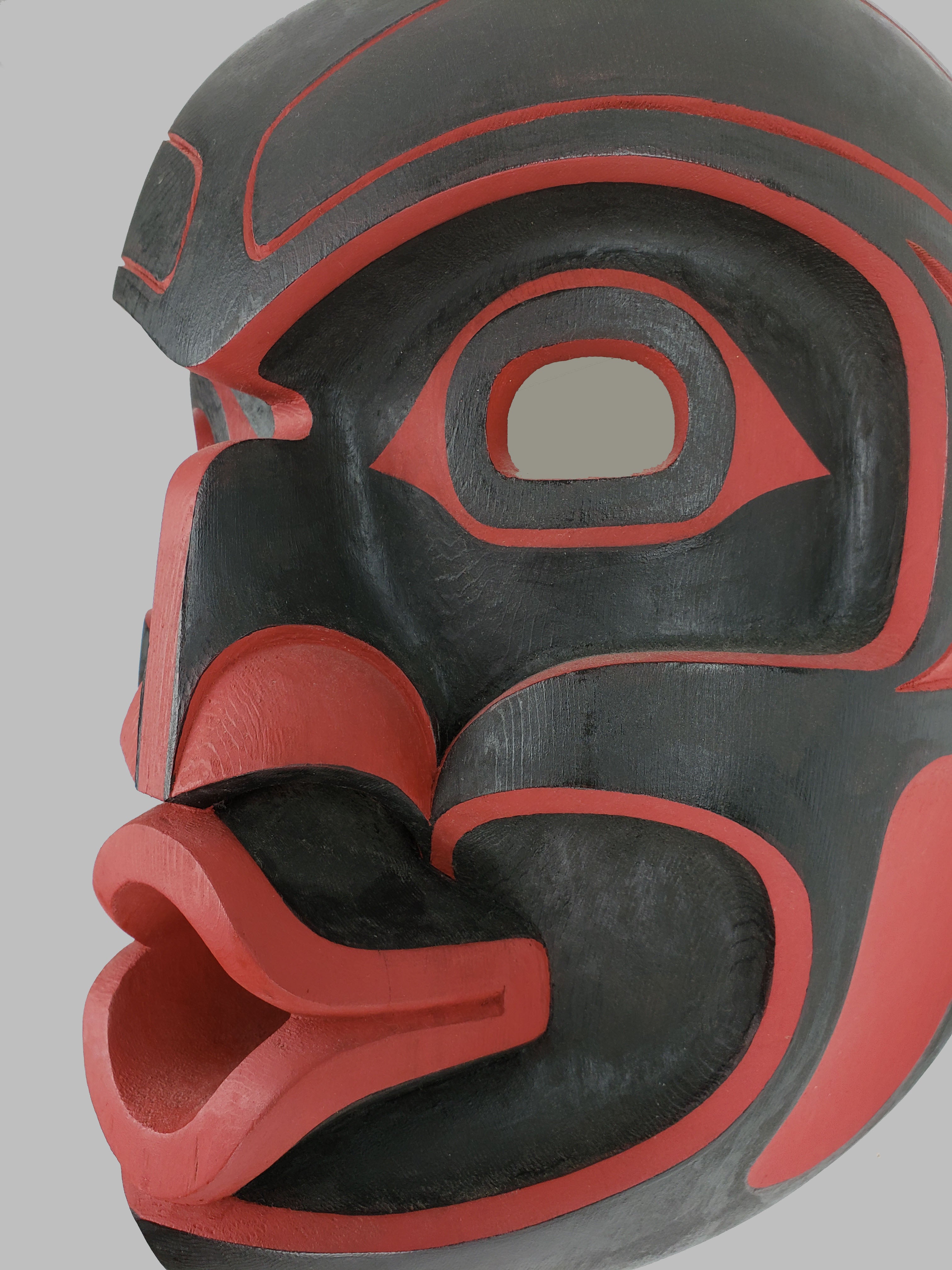 Wild Woman of the Woods or Tsonoqua Mask by Kwakwaka'wakw carver John Livingston
