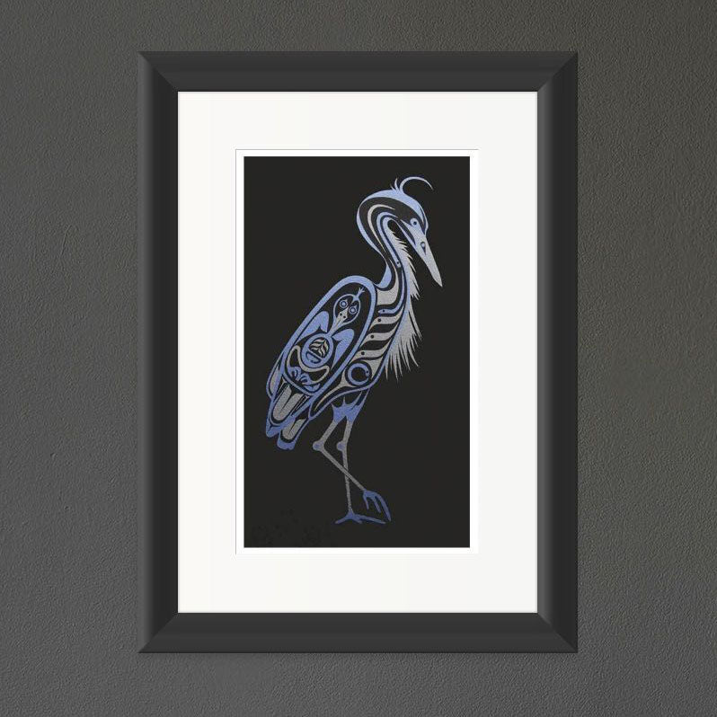 Blue Heron Limited Edition Print by Haida artist April White