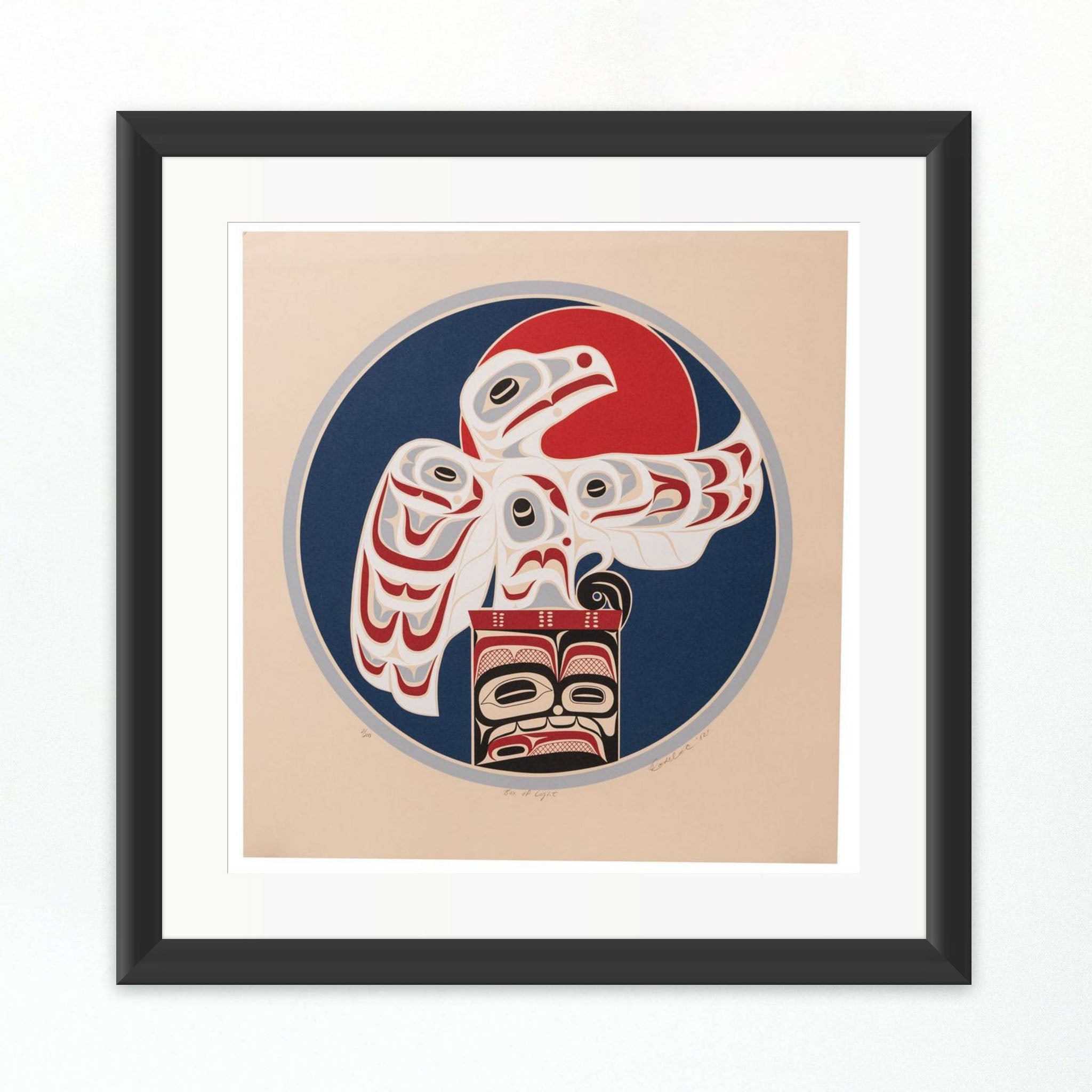 Raven Box of Light Limited Edition Print by Coast Salish artist Rande Cook