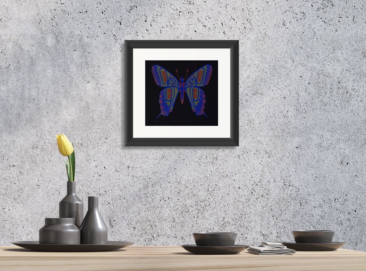 Butterfly Limited Edition Print by Haida artist April White