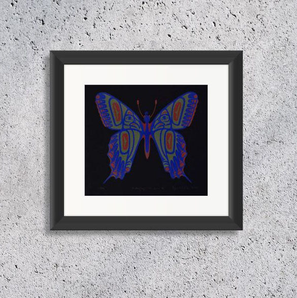 Butterfly Limited Edition Print by Haida artist April White